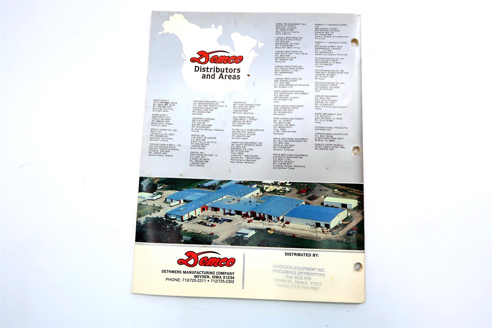Vintage 1980’s Demco Sprayer Equipment Dealer Brochure Catalog No 38