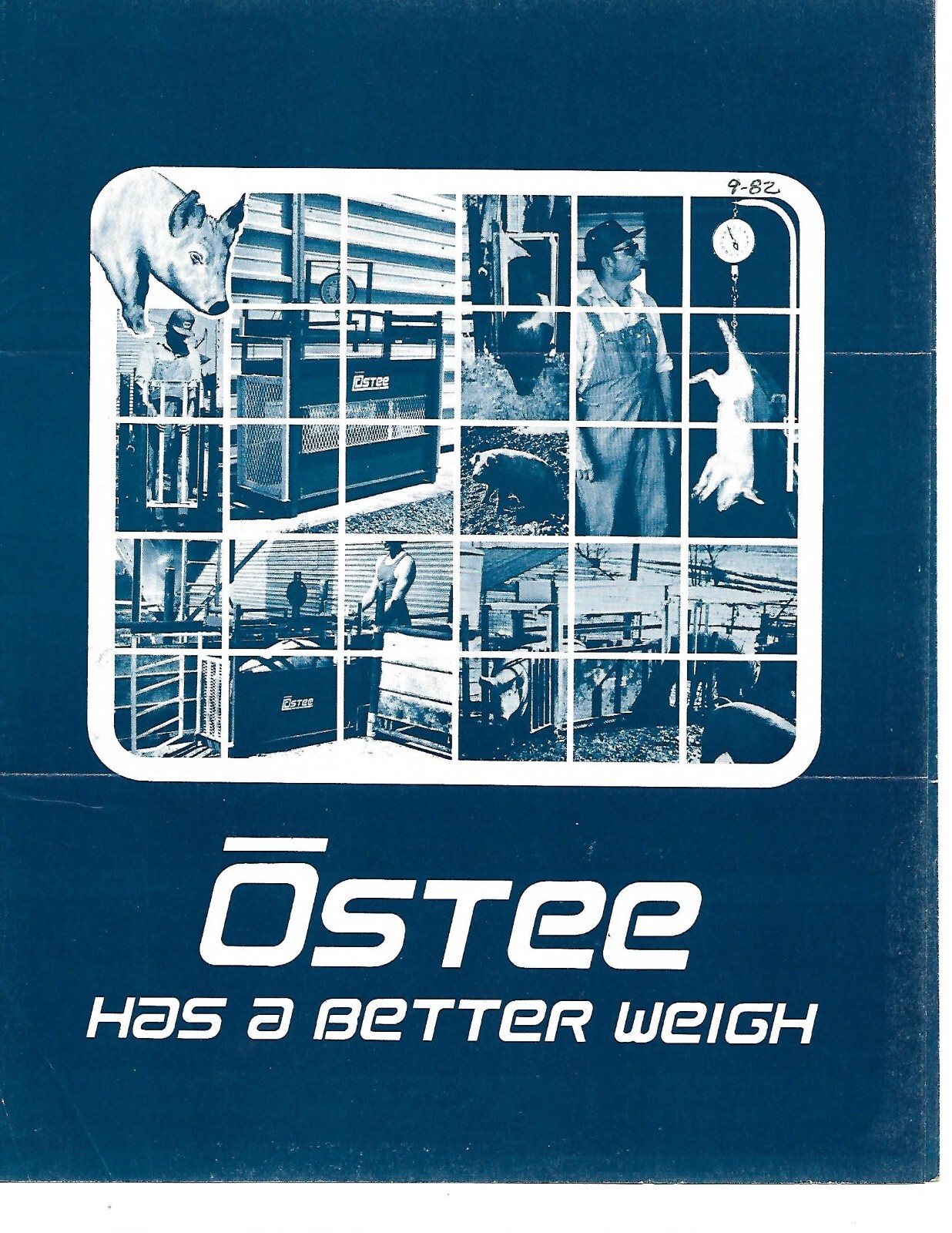Farm Equipment Brochure – Ostee – Hog Sheep Scale Sorter et al- c1980 (F8977)