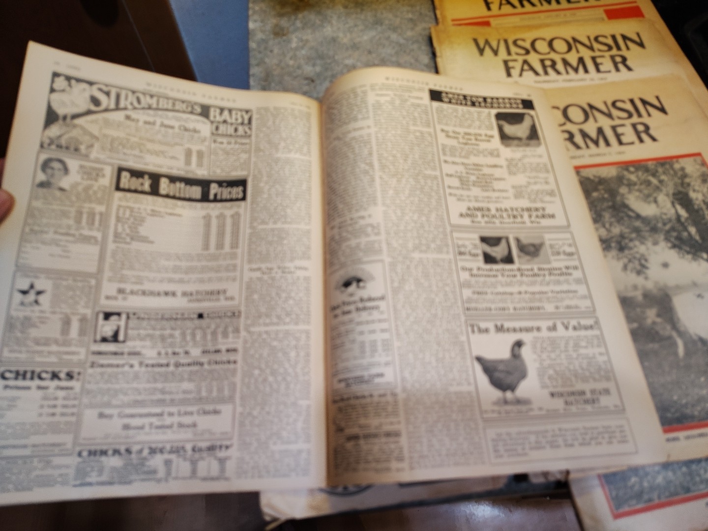 Lot Of 7 – 1929 Wisconsin Farmer Magazines Newspapers Rare