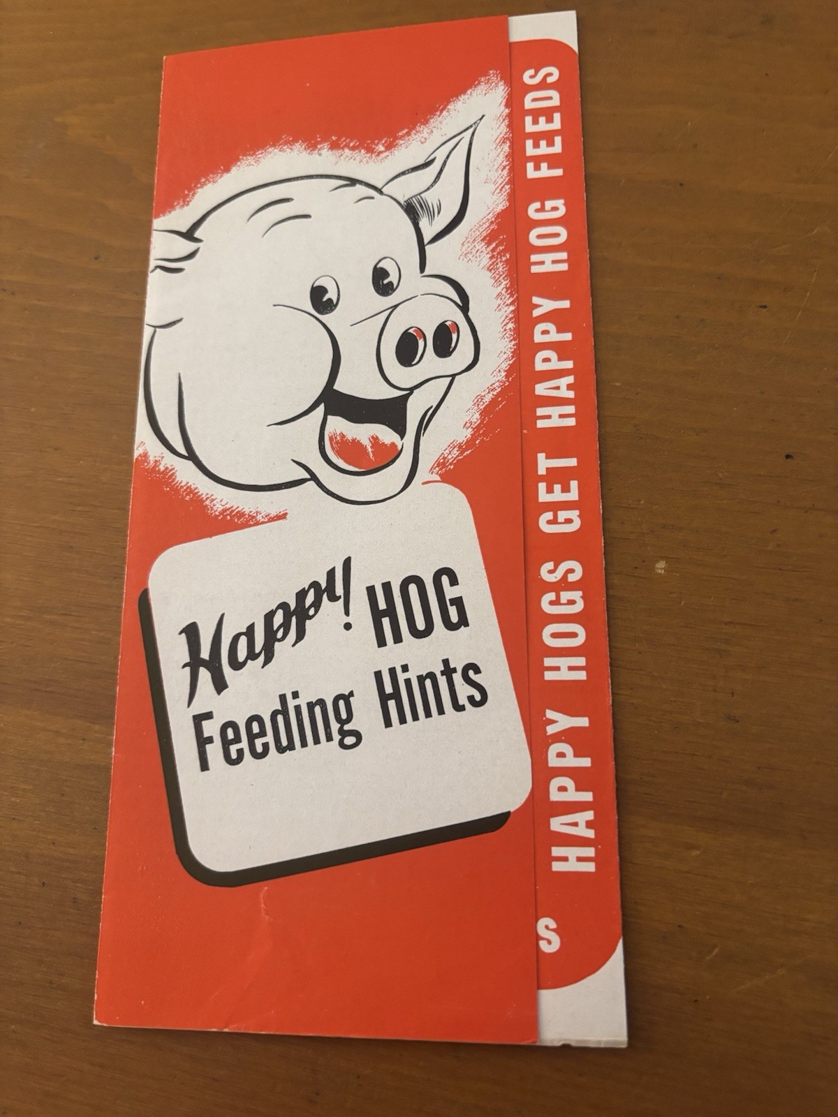Happy Hog Feeding Hints Brochure 1950’s ? EXCELLENT CONDITION Free Shipping