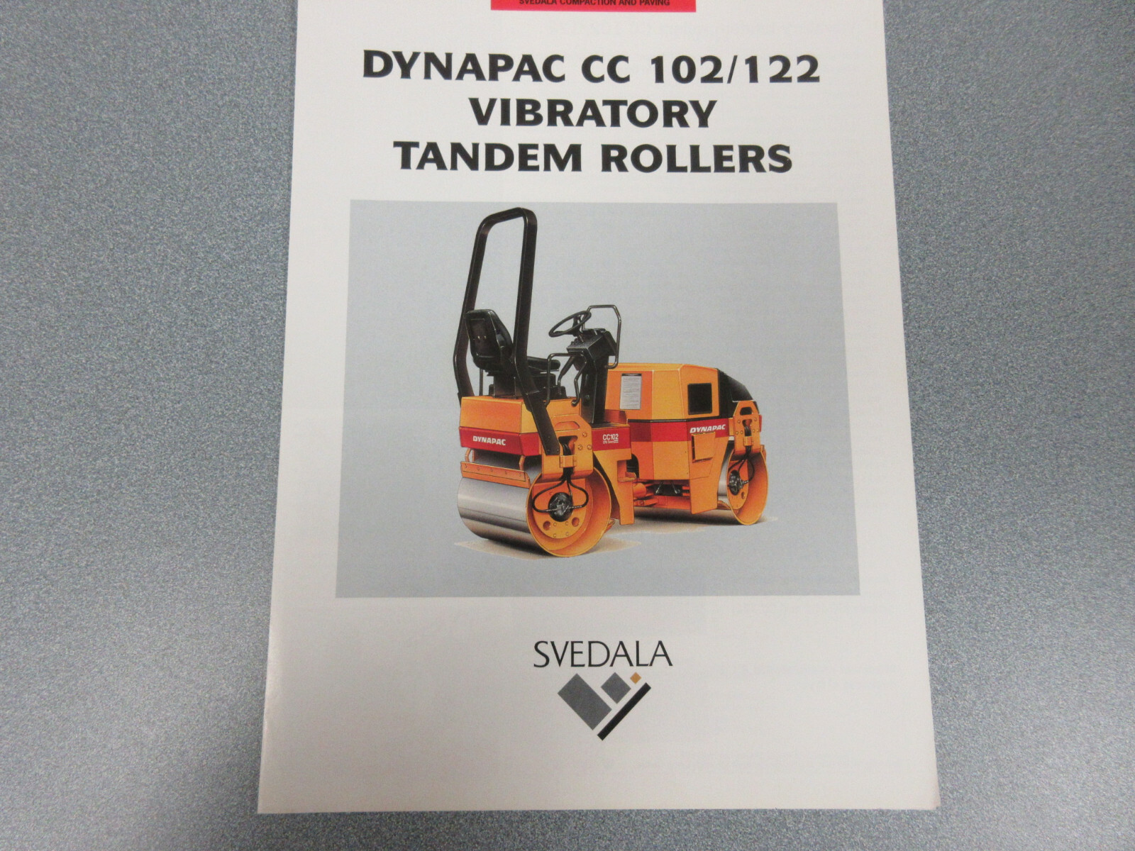 Dynapac CC 102/122 Roller Compactor Brochure 4 Page