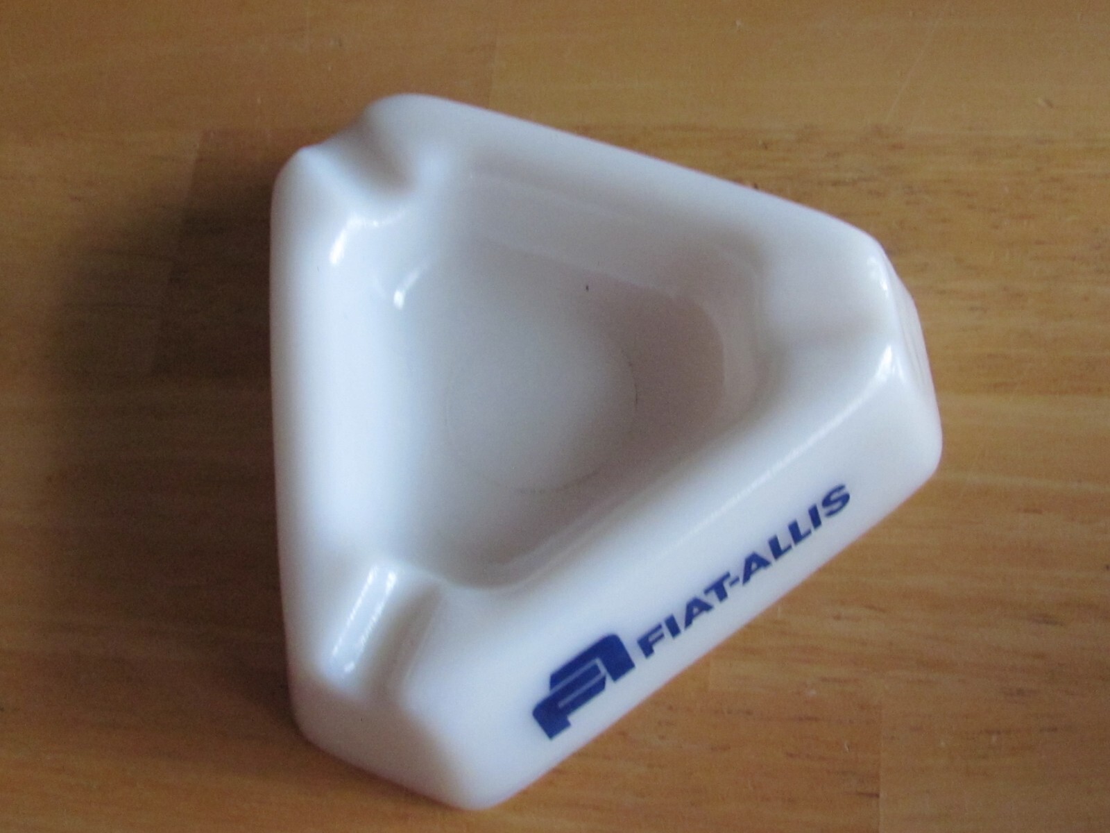 1970’S FARM ADVERTISING GLASS ASHTRAY FIAT-ALLIS DOZER EQUIPMENT SPRINGFIELD IL