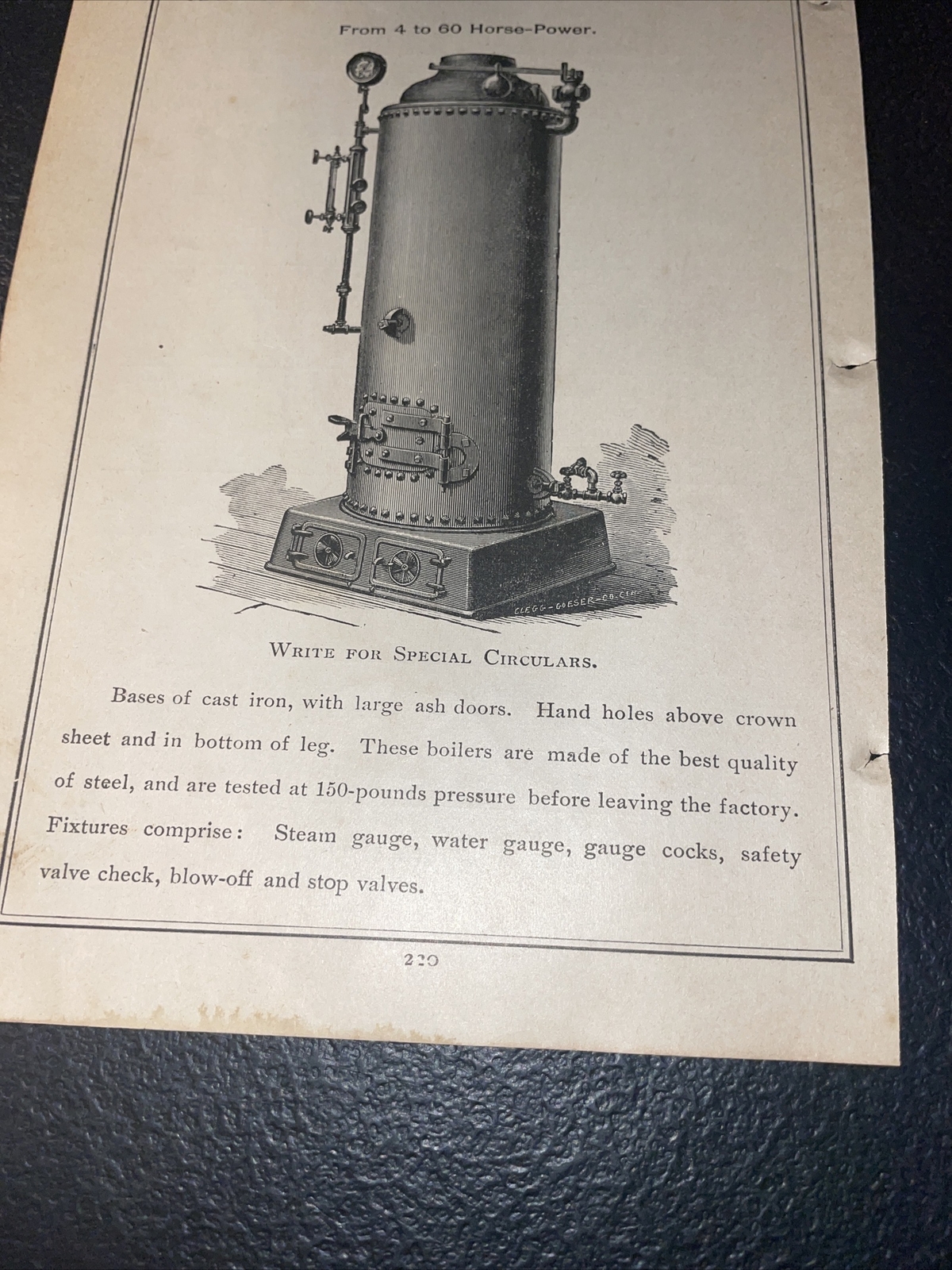 1891 Baldwin – Steel Boiler – Farm Advertising – New Orleans__