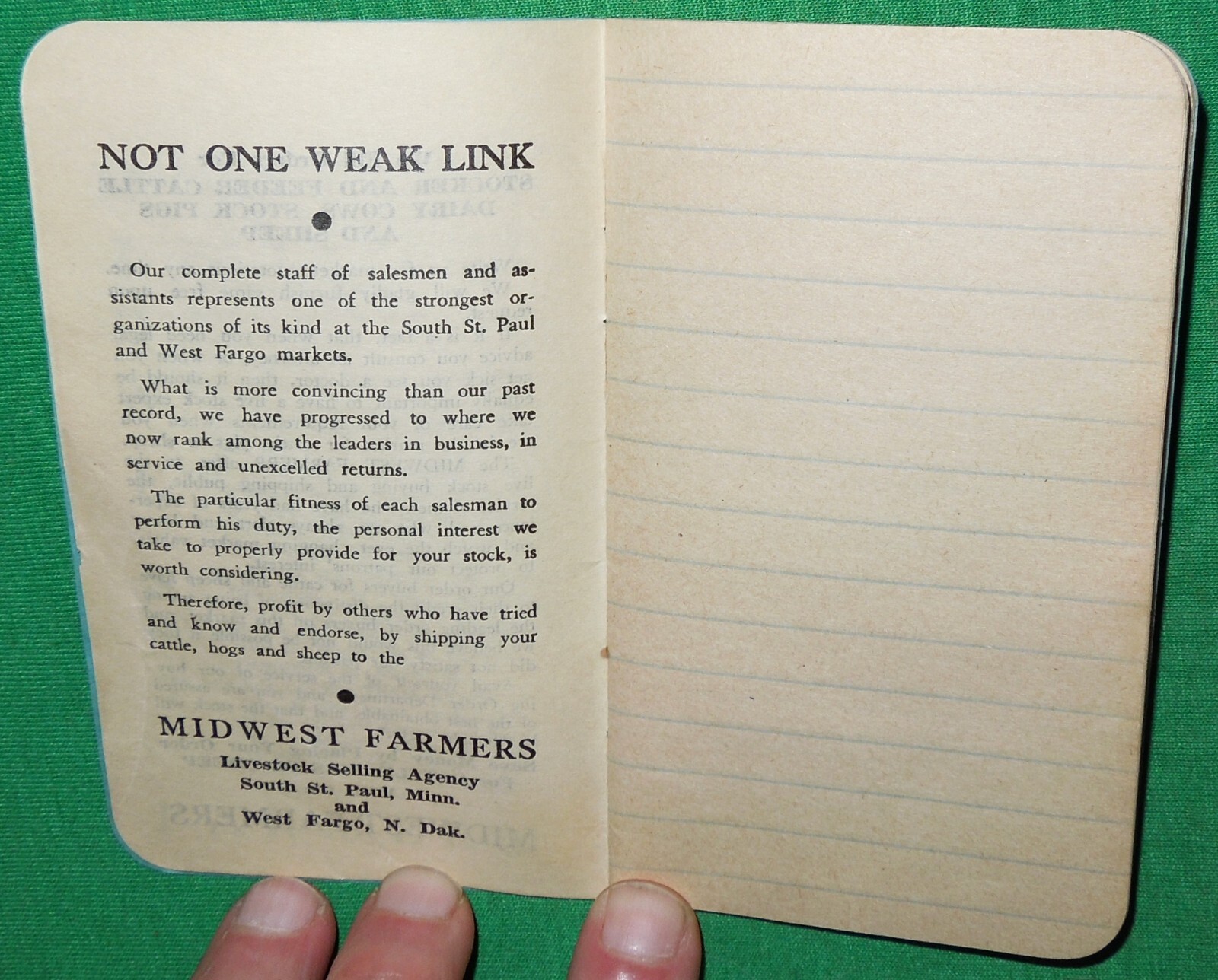 Antique Farm & Livestock Themed Advertising Calendar Memo Booklets x3, 1917-1948
