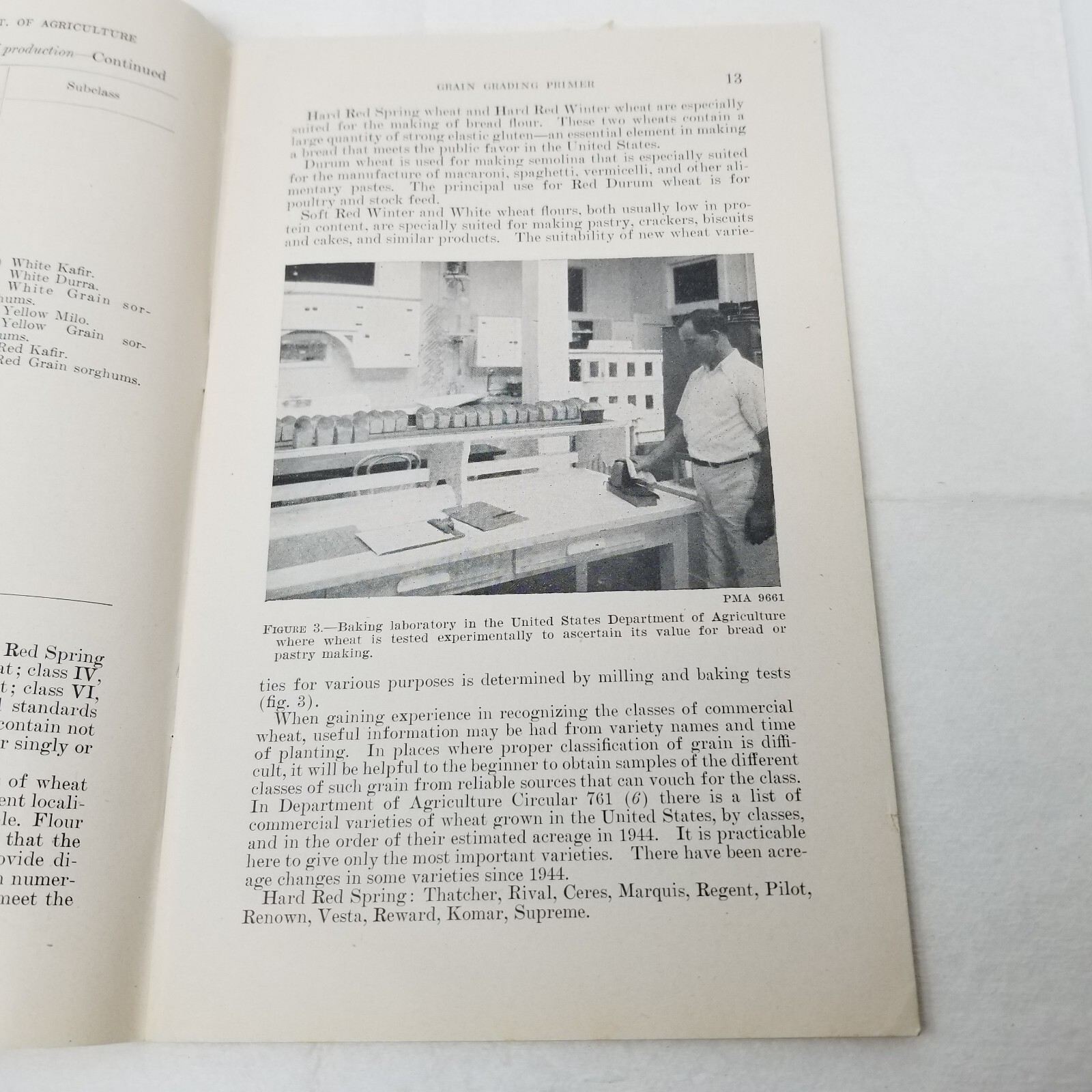 Grain Grading Primer 1948 Farmers’ Bulletin Booklet 325 USDA Photos Charts