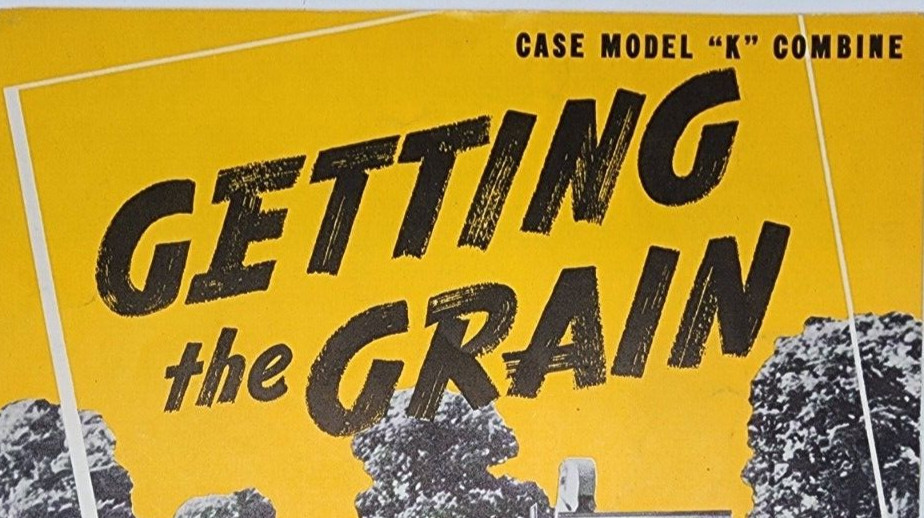 J. I. Case Co Model K Combine Sales Salesman Brochure 16 Pages Vintage