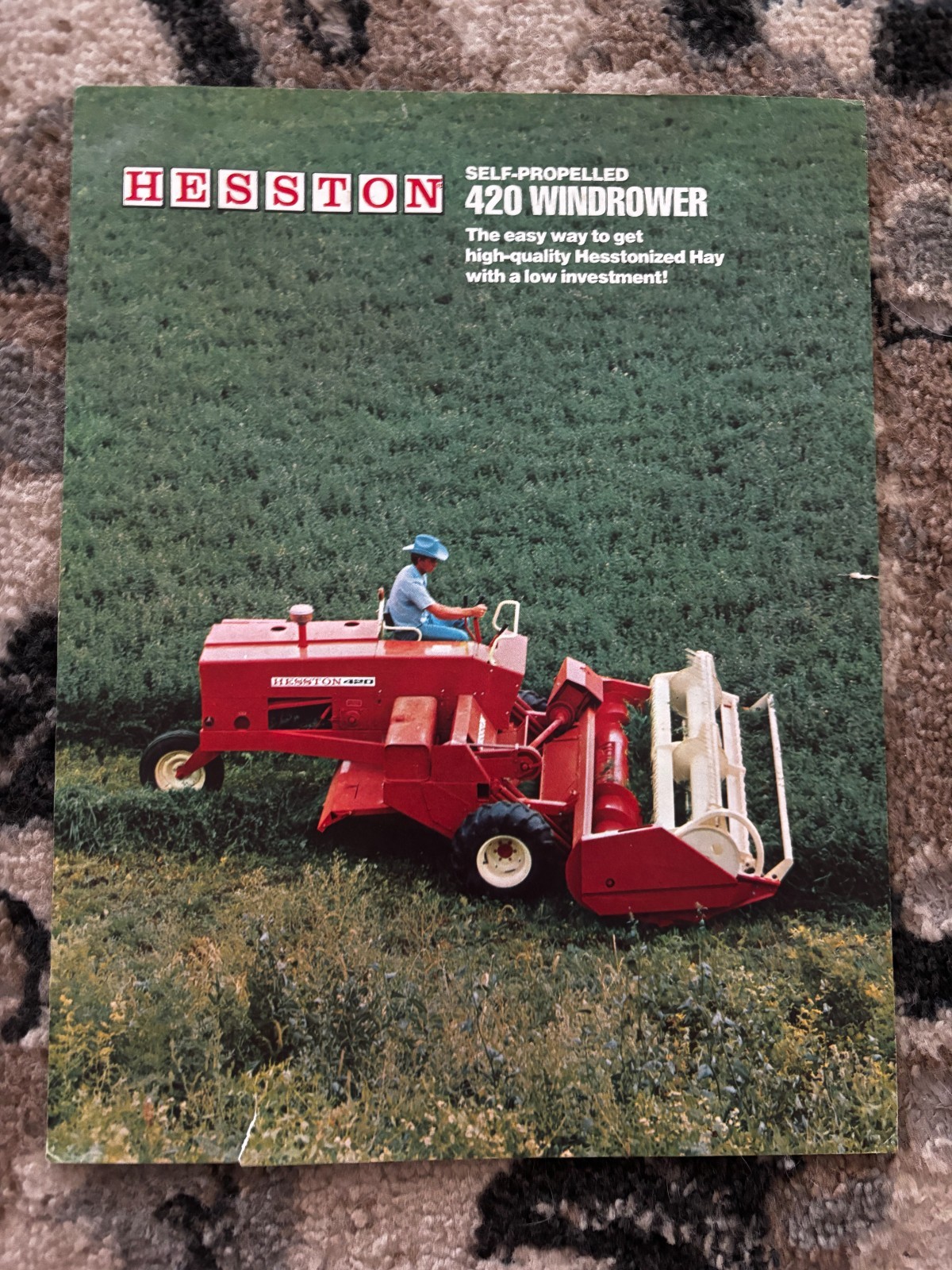 Hesston 420 Windrower For 1972 Brochure DCPA26