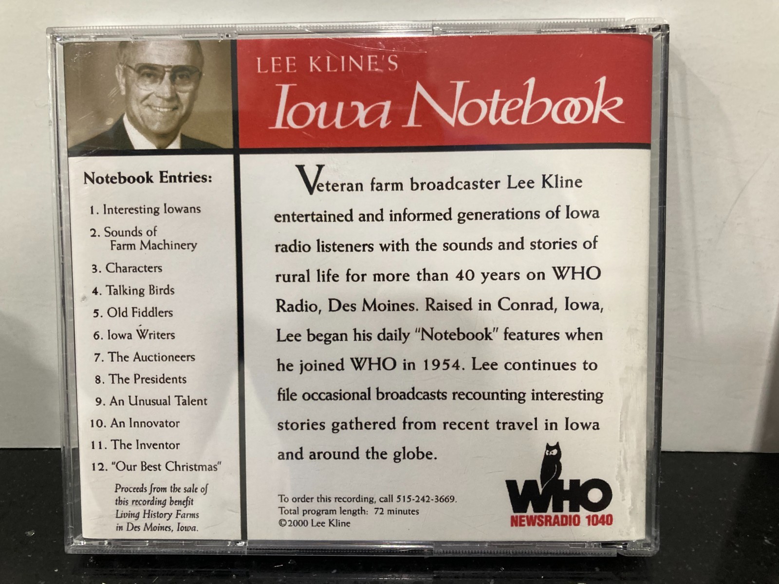 Set of 3 Lee Kline’s Iowa Notebook CD’s