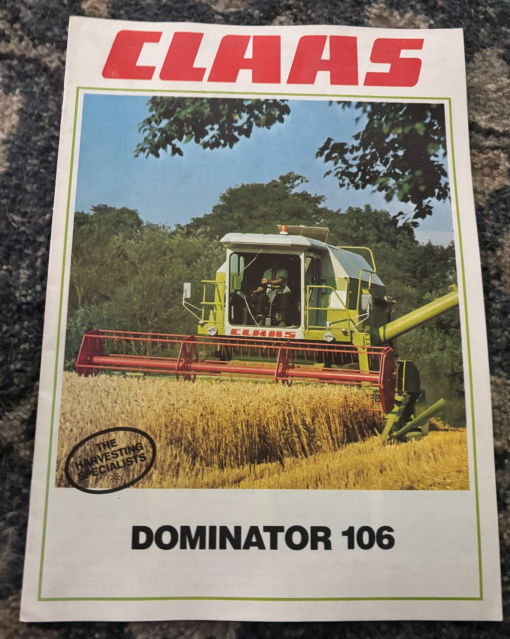 Claas 106 Dominator Combine Brochure FCCA25