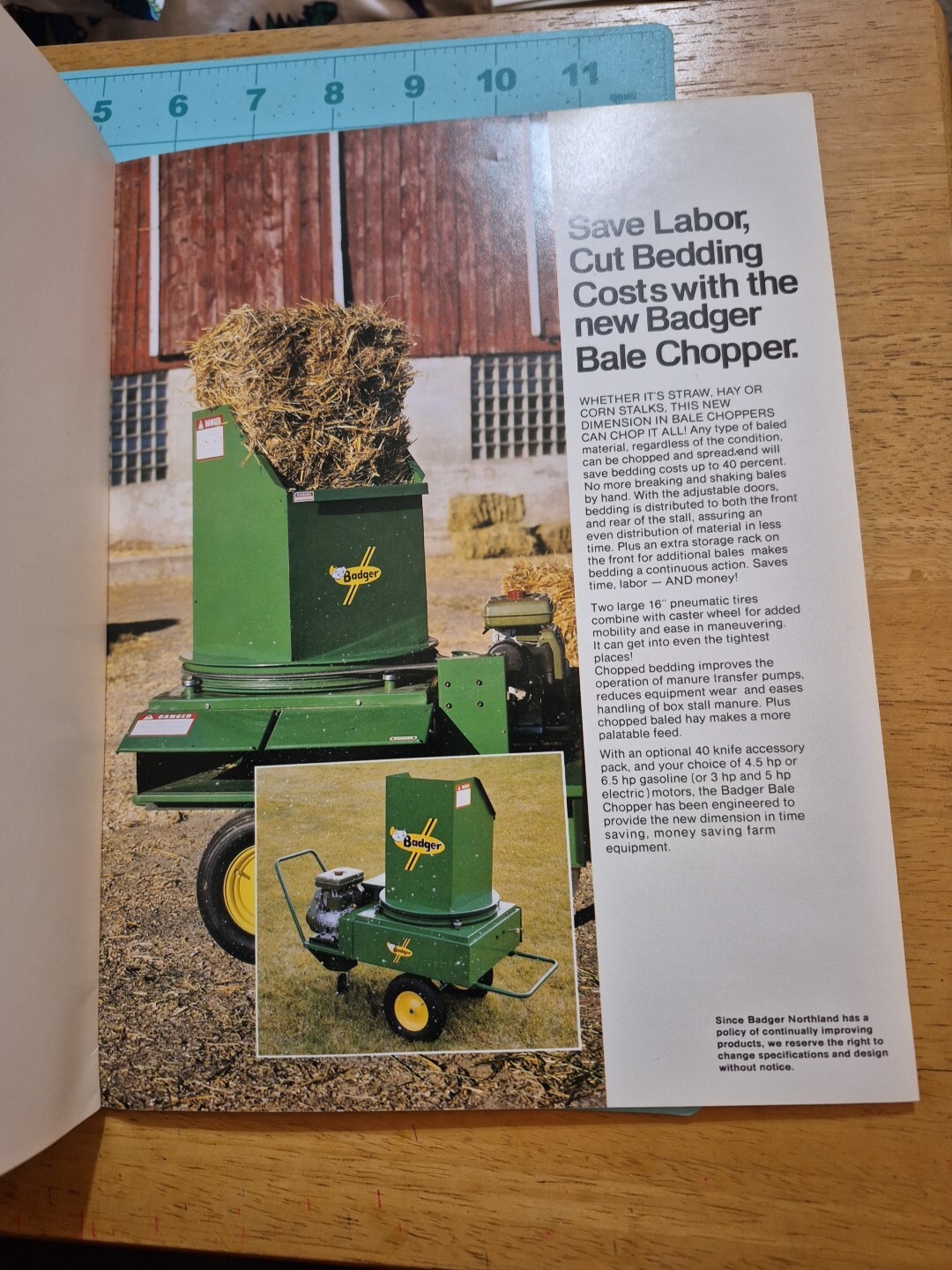 1980’s? BADGER Northland Manure Handling Systems Brochure 14 Pages