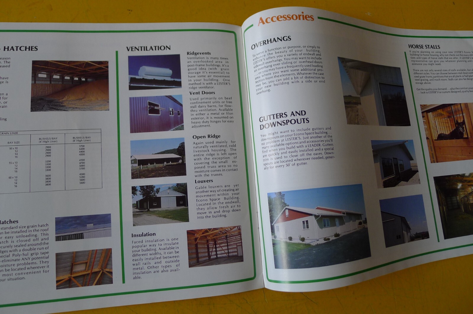 1970s Original LESTER’S Steel Farm Buildings BROCHURE Catalog