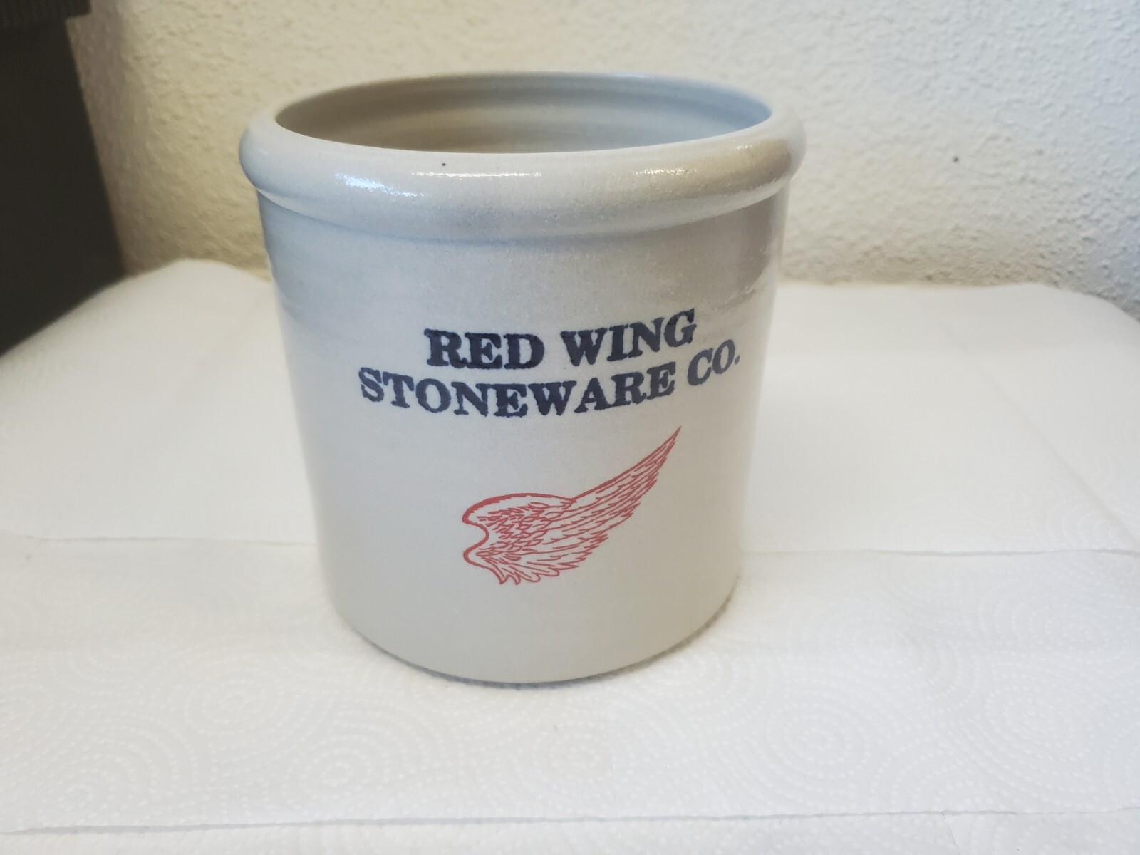 6″ Red Wing Crock Fredericksburg Farmers Cooperative 50 Years 2006 Iowa Grain