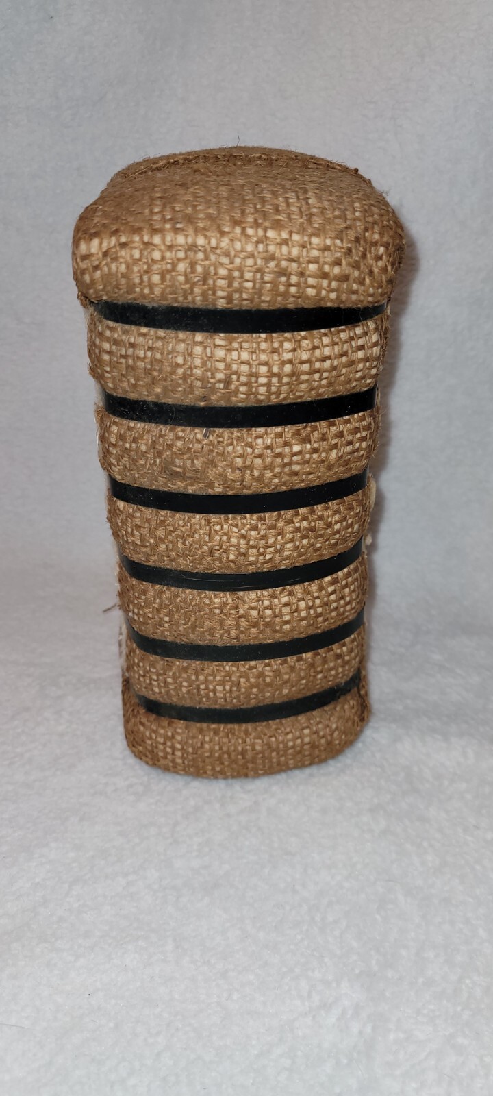 Vintage Souvenir Cotton Bale Wrapped W/ Burlap Farmhouse Decor 7.5″T