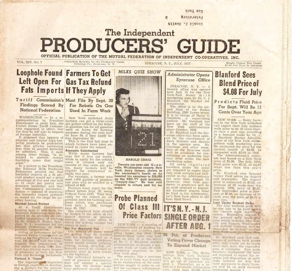 The Independent Producers’ Guide, July 1957 vintage agricultural newspaper