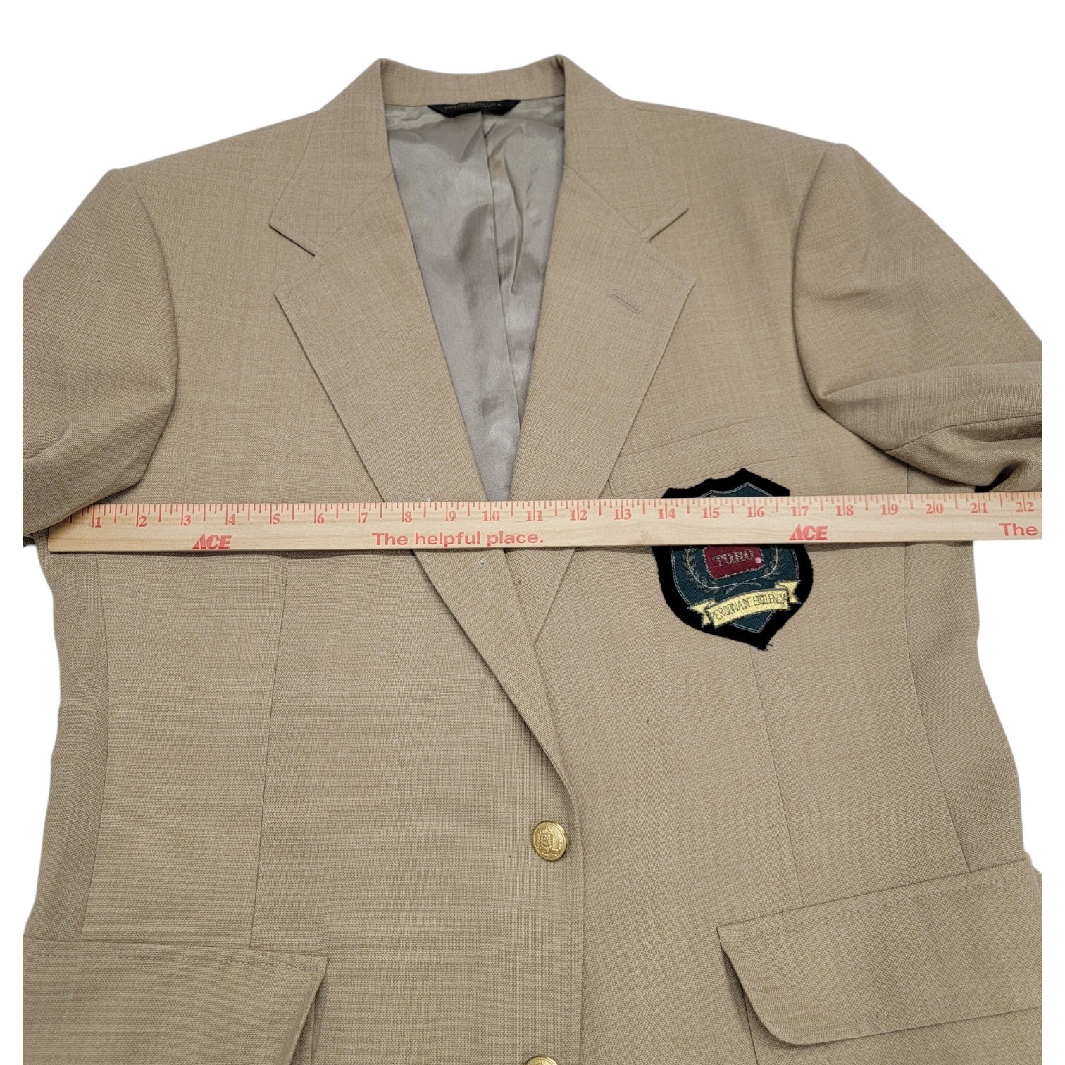 Vtg Toro Company Bullion Crest Blazer 42R Foursome Executive Award USA READ