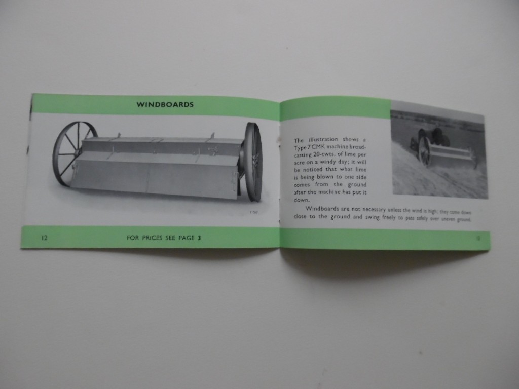 1930s W.N. Nicholson & Sons Ltd Manure Distributor Spreader Brochure Newark UK