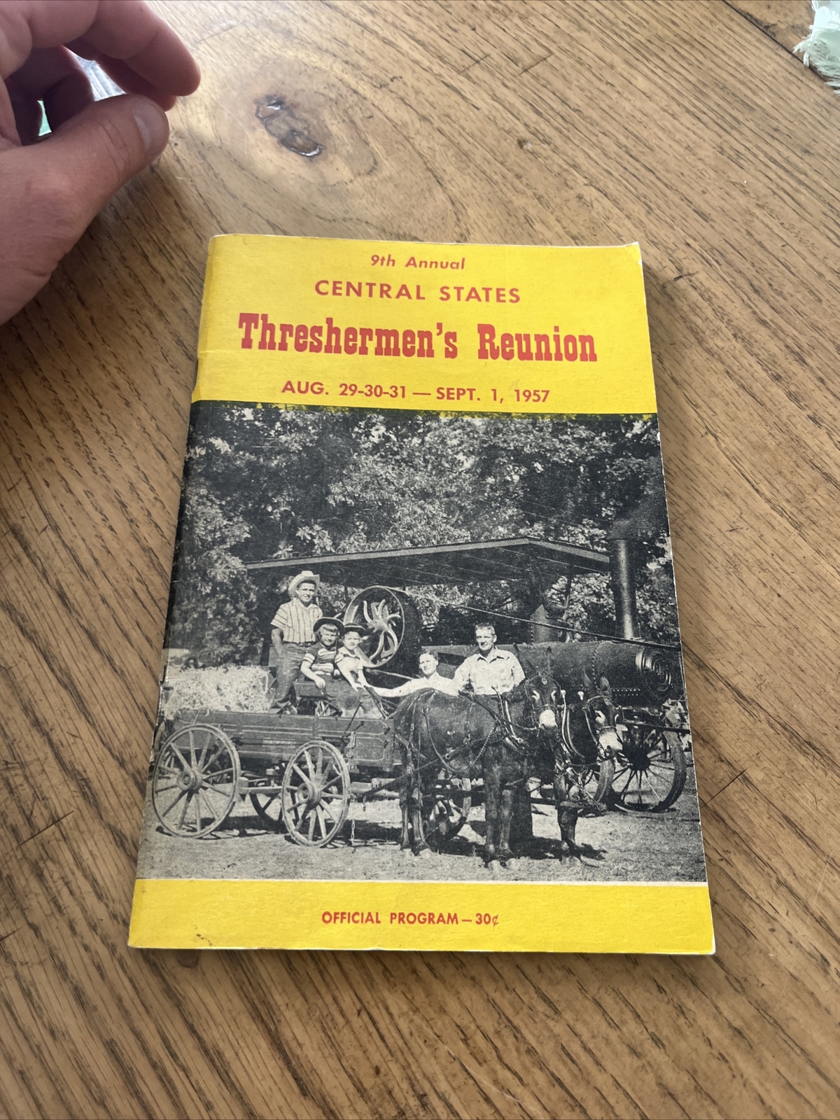 1957 Threshermen’s Reunion Brochure Program Old Pontiac IL Advertising
