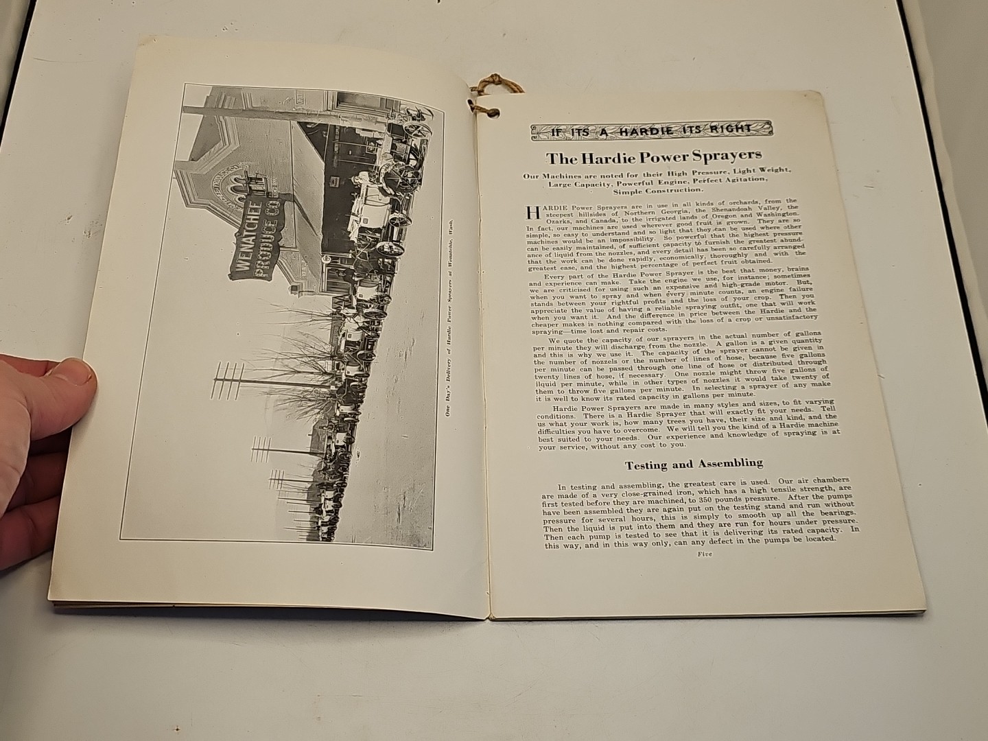 vintage hit miss hardie sprayer tractor avery catalog brochure 1920’s