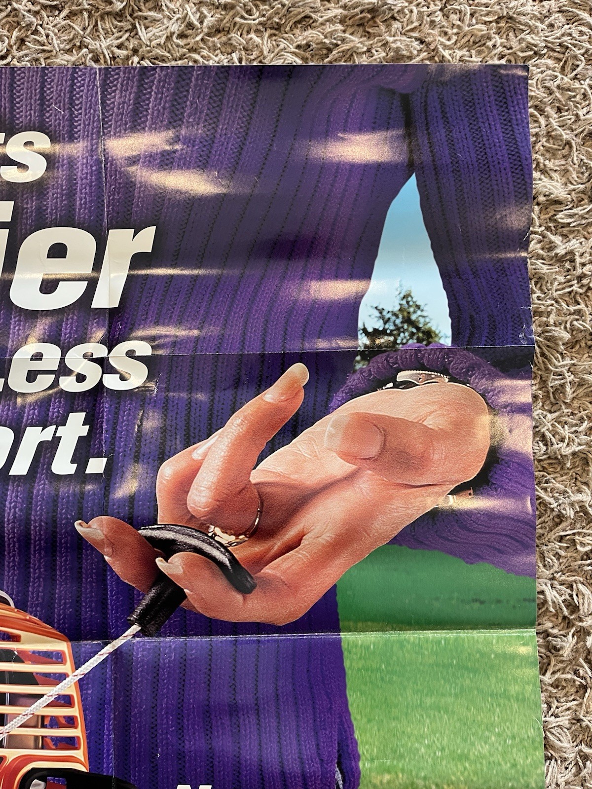 Vintage 2003 Stihl Easy 2 Start FS 46C Advertising Poster Folded Damage Tool