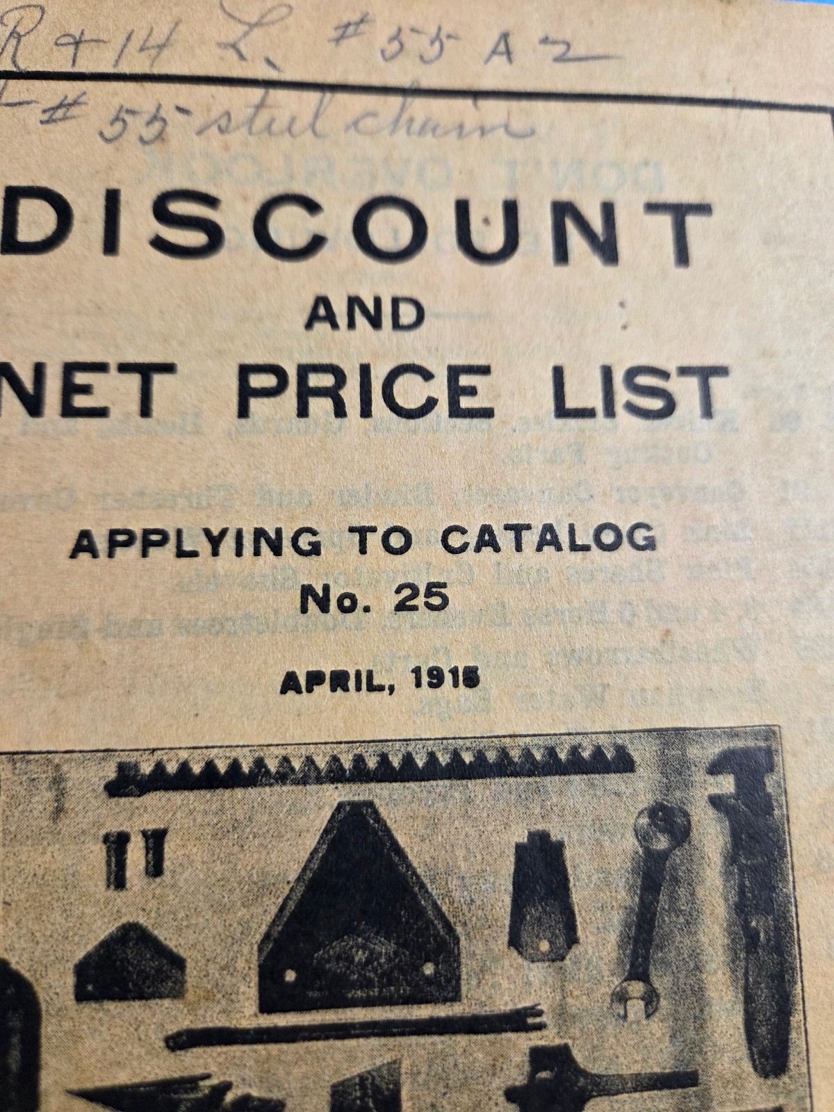 Whitaker Farm Auto Tractor Supply Catalog 1915