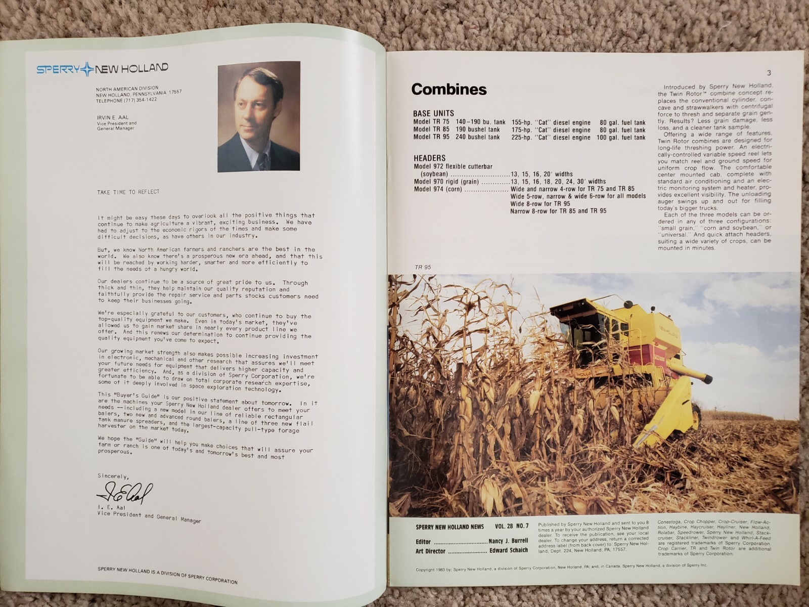 Sperry – New Holland Farm Equipment Buyer’s Guide – 1983 – Vol. 28 No. 7 B