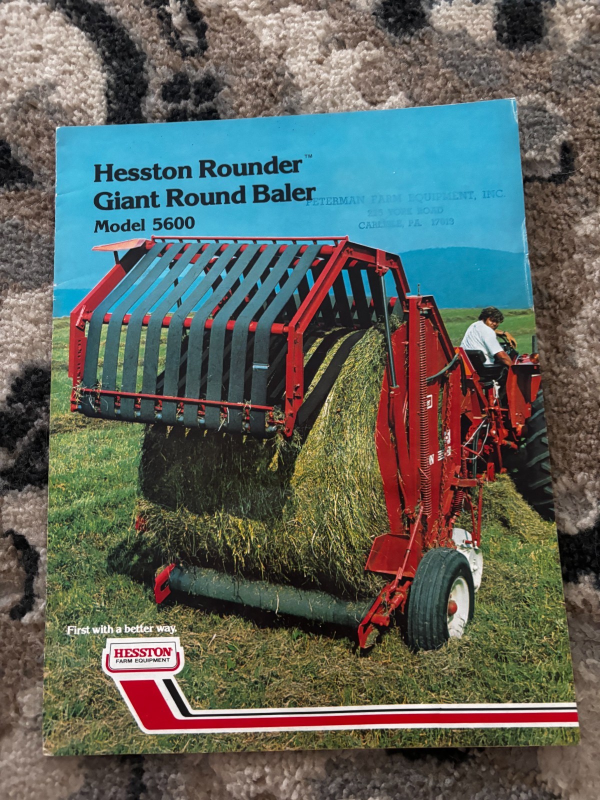 Hesston 5600 5400 Round Baler For 1974 Brochure DCPA26