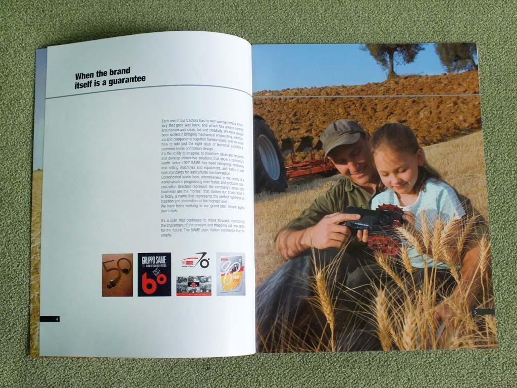 SAME Tractor International Product Range Catalog Farm Equipment Brochure 2009