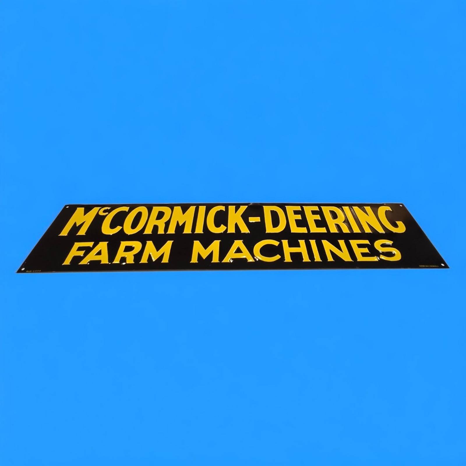McCormick-Deering Farm Machines Vintage ’80s Tin Metal Tractor Sign 23.8″ x 5.5″