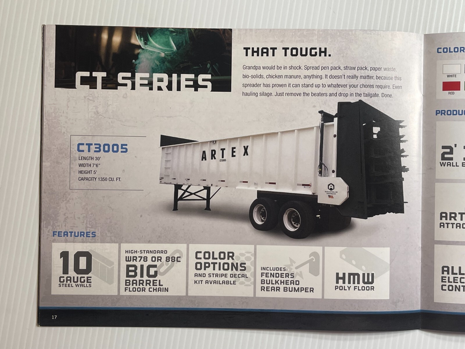 ARTEX Spreaders Sales Brochure *2010s* (Showroom Sales Book) *30 Pages*