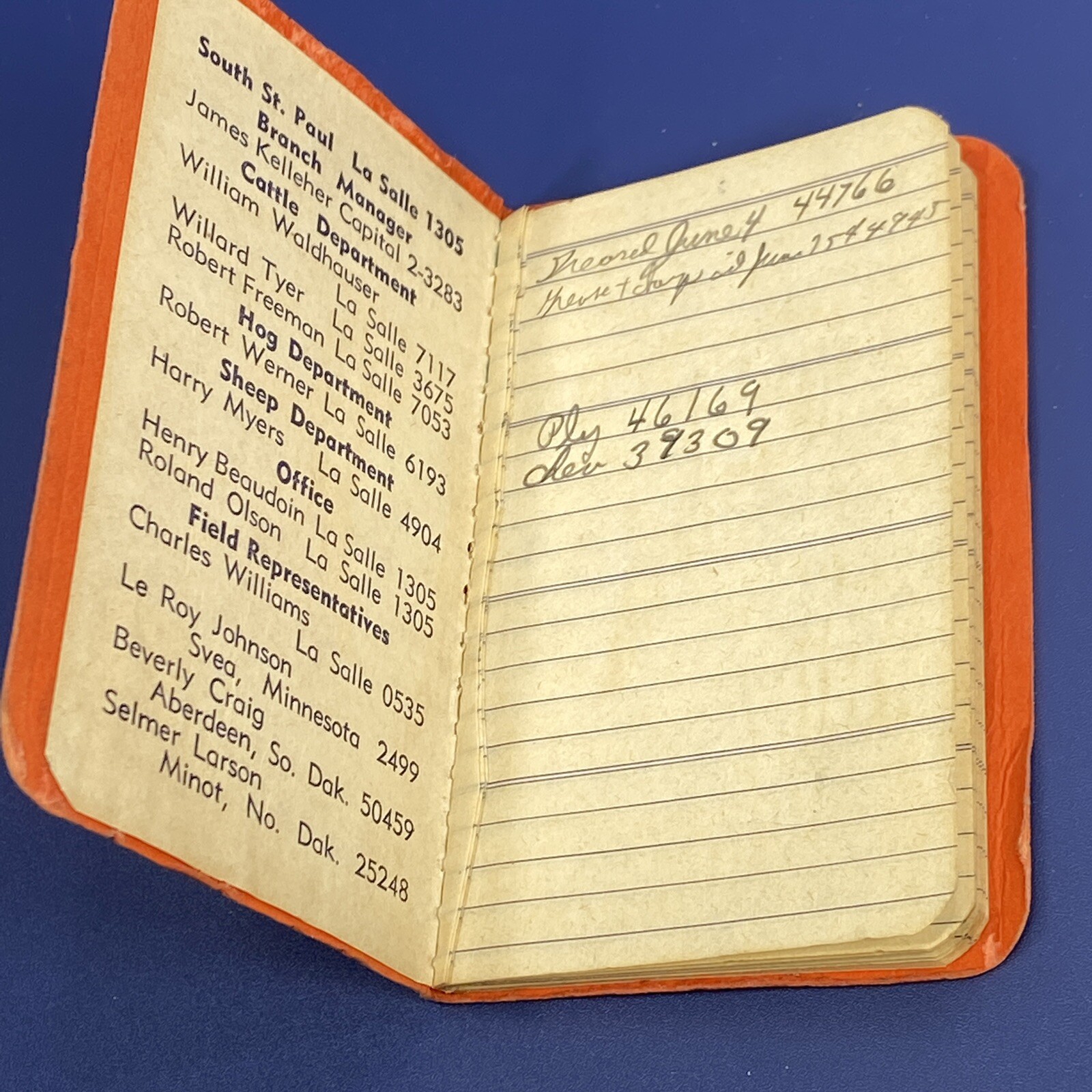 Vtg Farmers Union Marketing Association St Paul MN West Fargo ND Notebook Pad