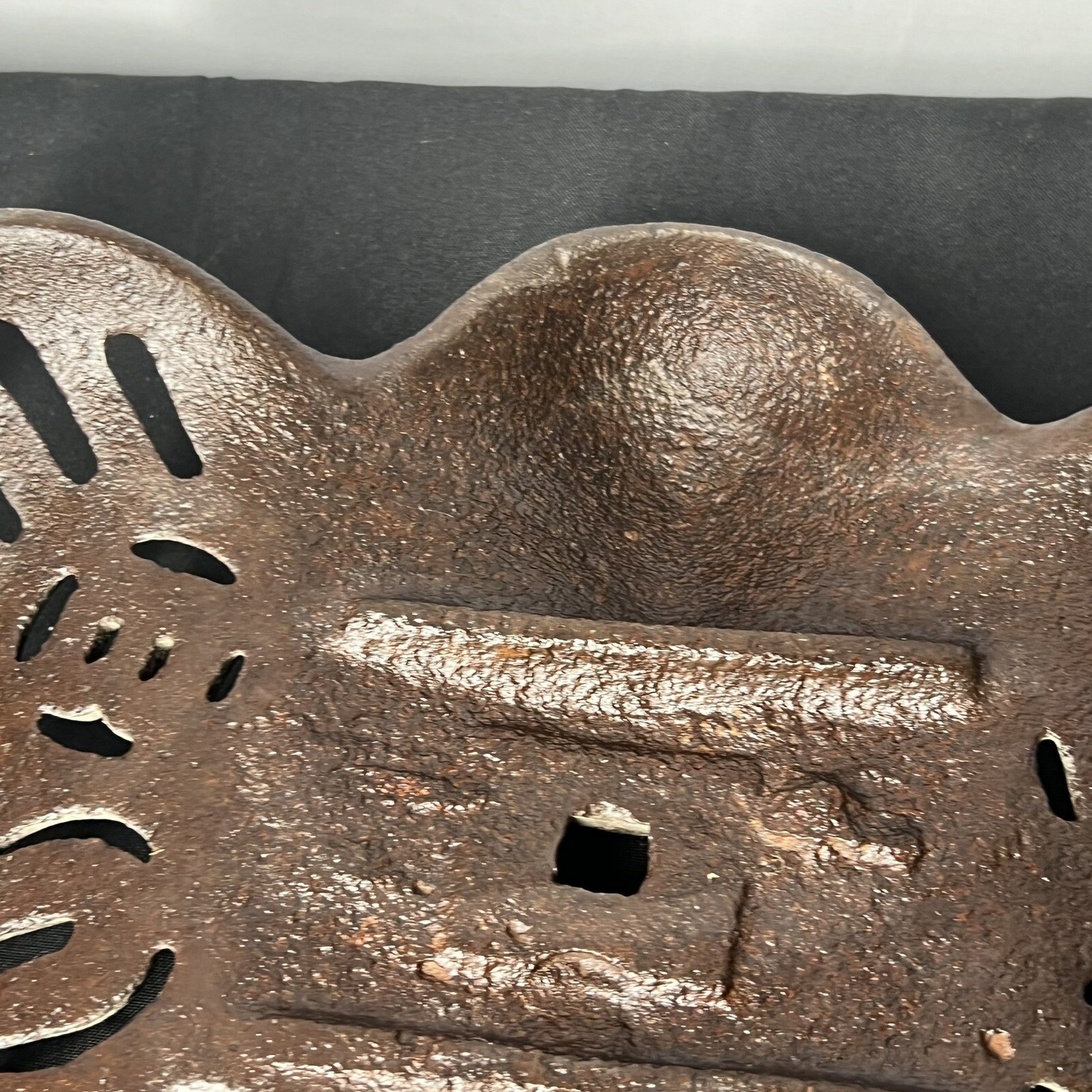 Antique Cast Iron Tractor Seat Aultman Miller & Co. Buckeye Akron Farm Implement