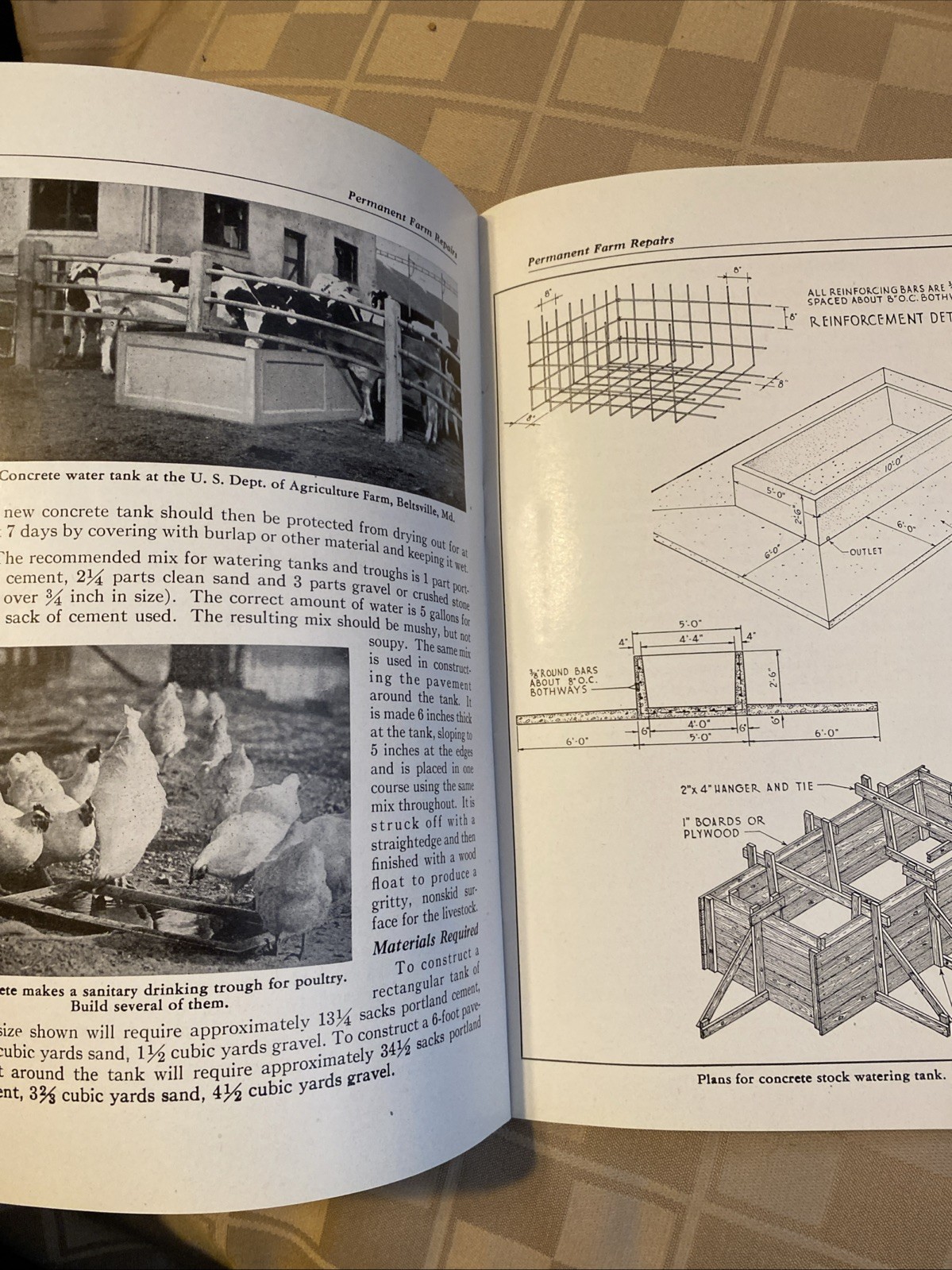 Vintage Farming Using Concrete Booklets Lot