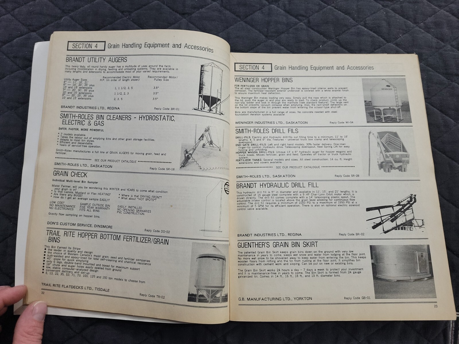1987 Saskatchewan CANADA Implement Buyer’s Guide Brochure Catalog AGRICULTURAL