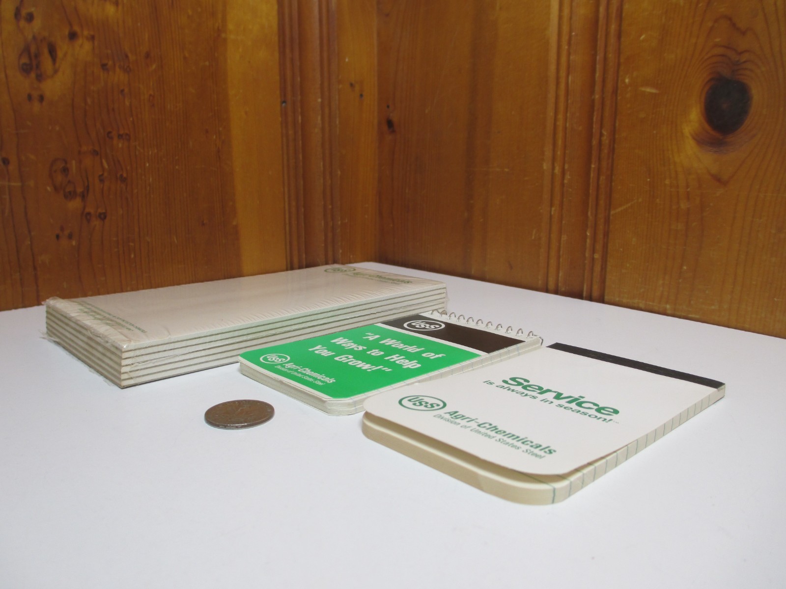 Lot of 8 United States Steel USS Agri-Chemicals Note Pads (6) 7×4, (2) 5×3 Lined