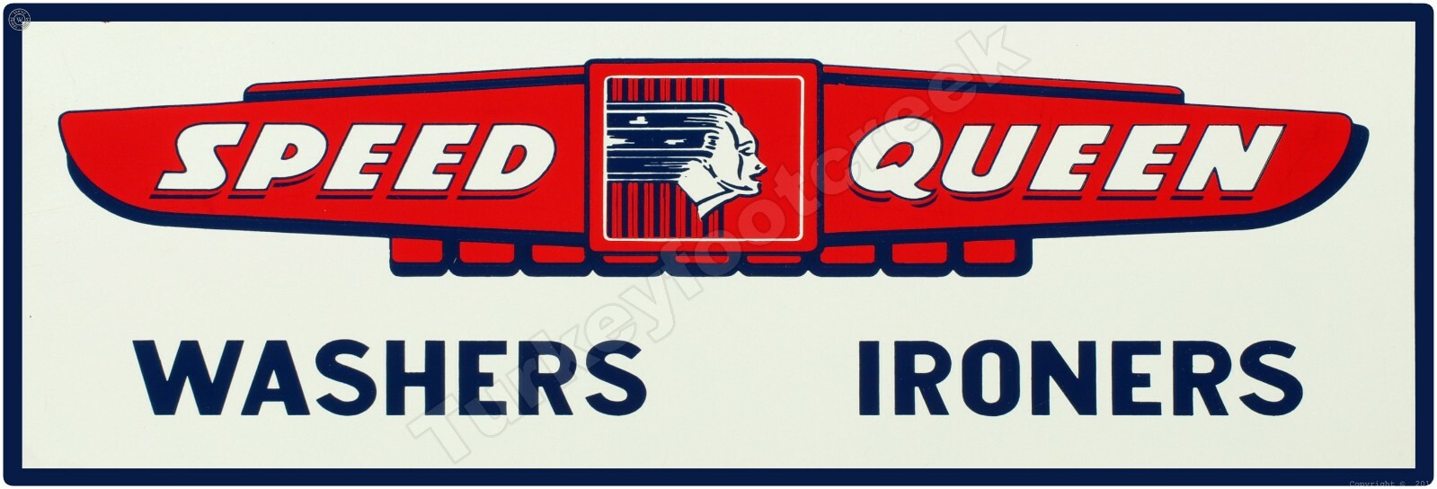 Speed Queen Washers Ironers 6″ x 18″ Metal Sign