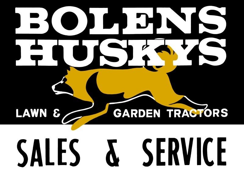 Bolens Husky Garden Tractors Sales & Service NEW METAL SIGN: 12×16″ Free Ship.