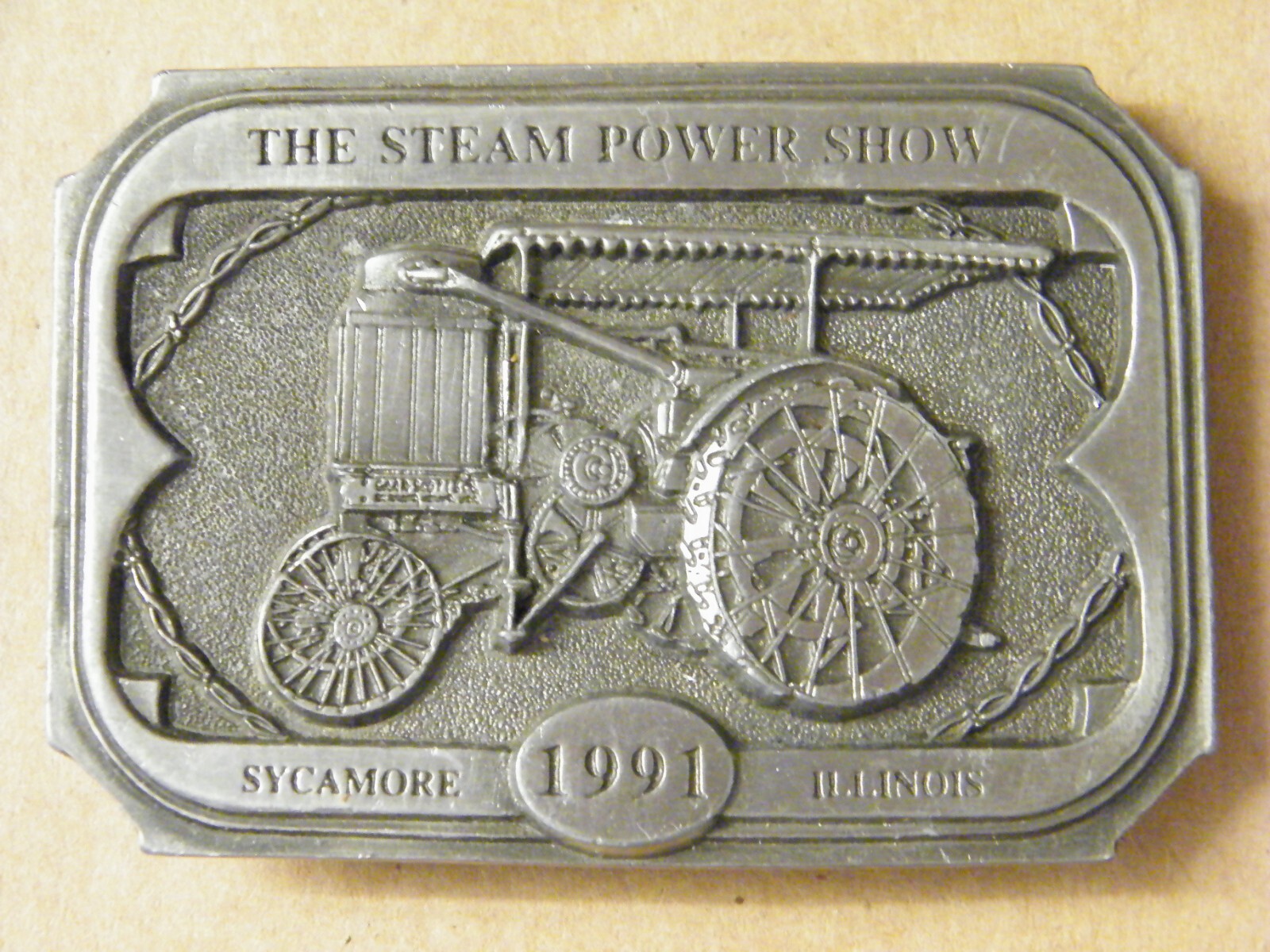 1991 The 35th Sycamore Steam Power Show Sycamore, IL Belt Buckle