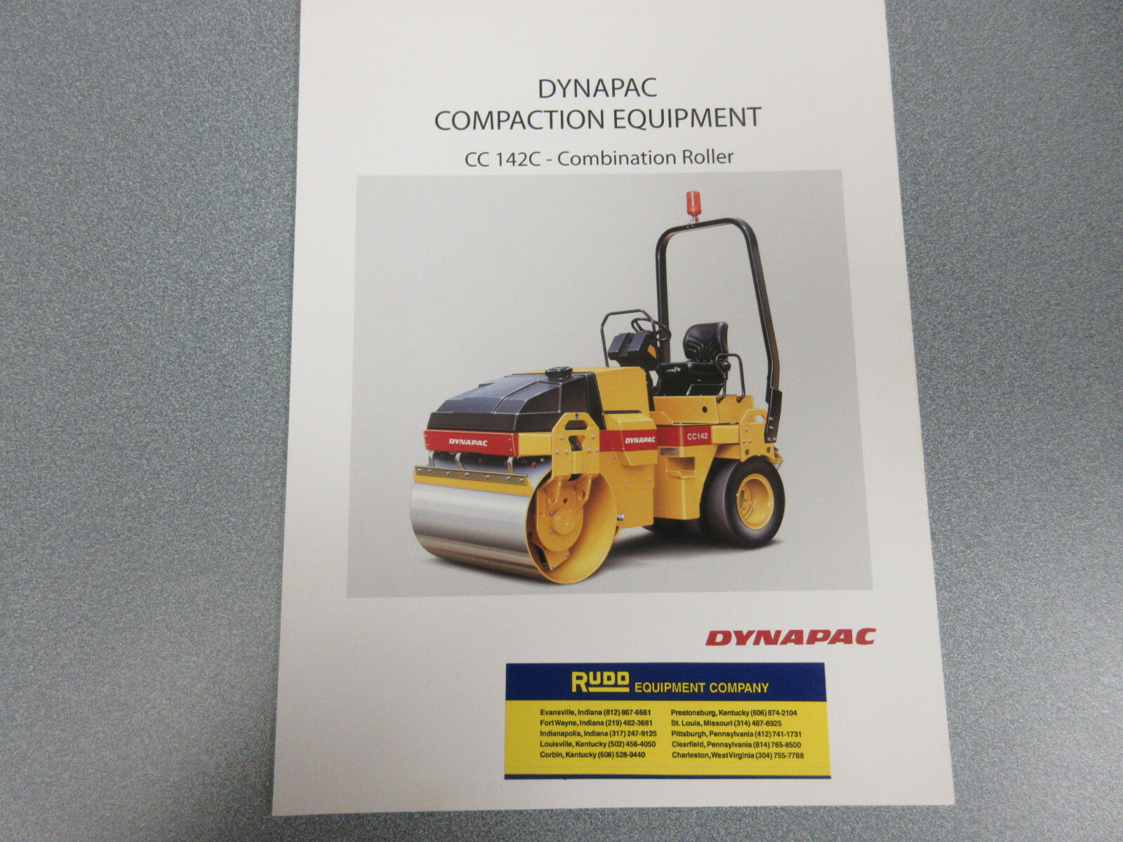 Dynapac CC 142C Roller Compactor Brochure 2 Page