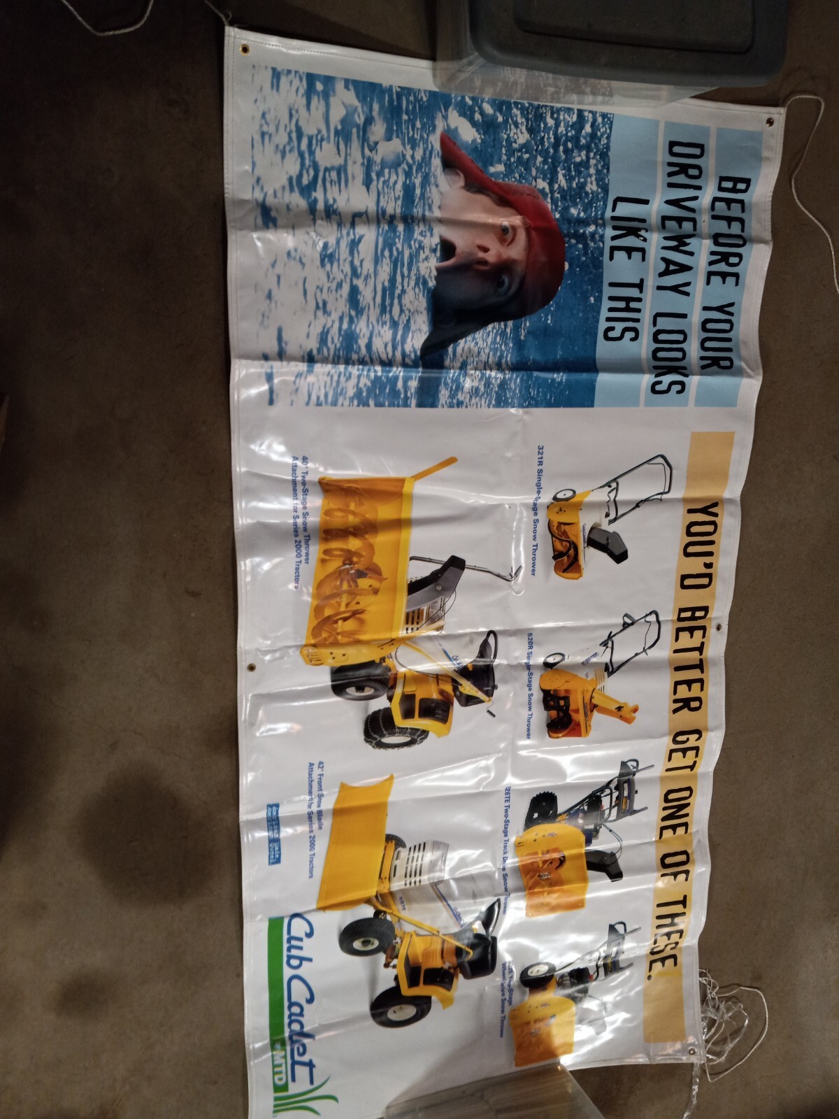 Cub Cadet The Big Event Banner and Cub Cadet Spec Posters
