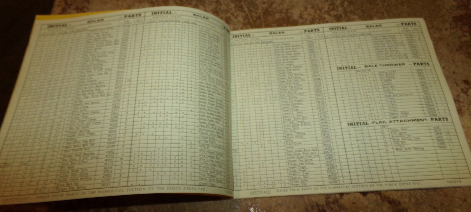 1970 new holland parts guide for equipment in good shape used