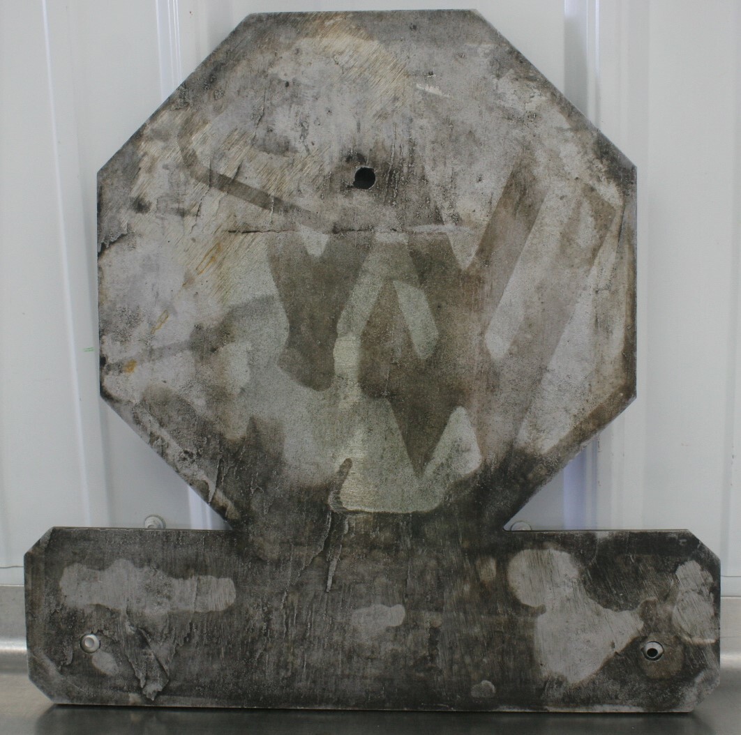 Heavy Aluminum William’s White Moline Sign Equipment Plate 15″ x 15″ RARE UNIQUE