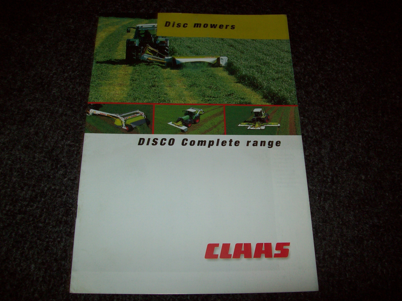 CLAAS 260 300 3000 8500 DISC MOWERS BROCHURE ADVERTISING LITERATURE