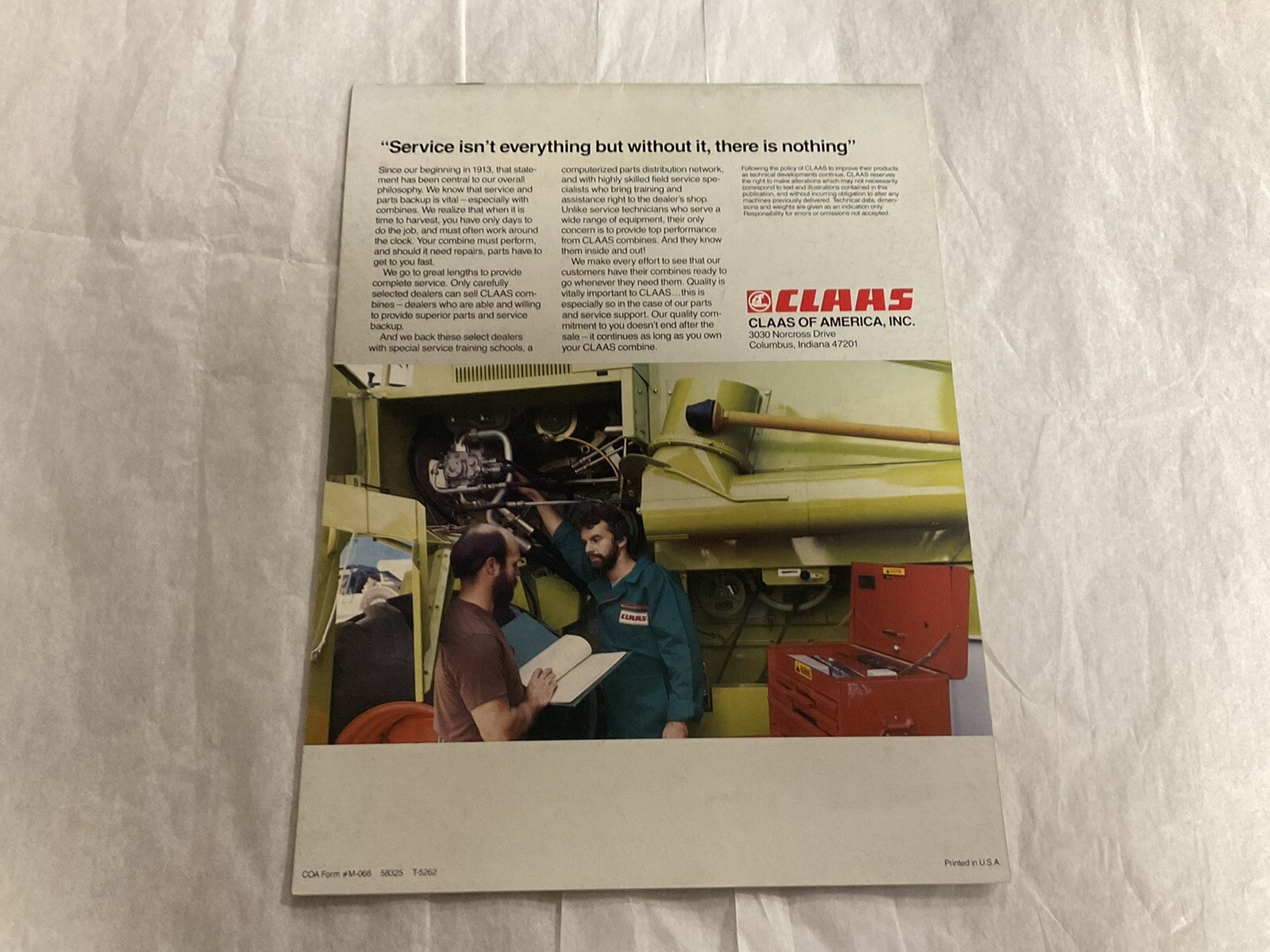 Claas Combine Brochure