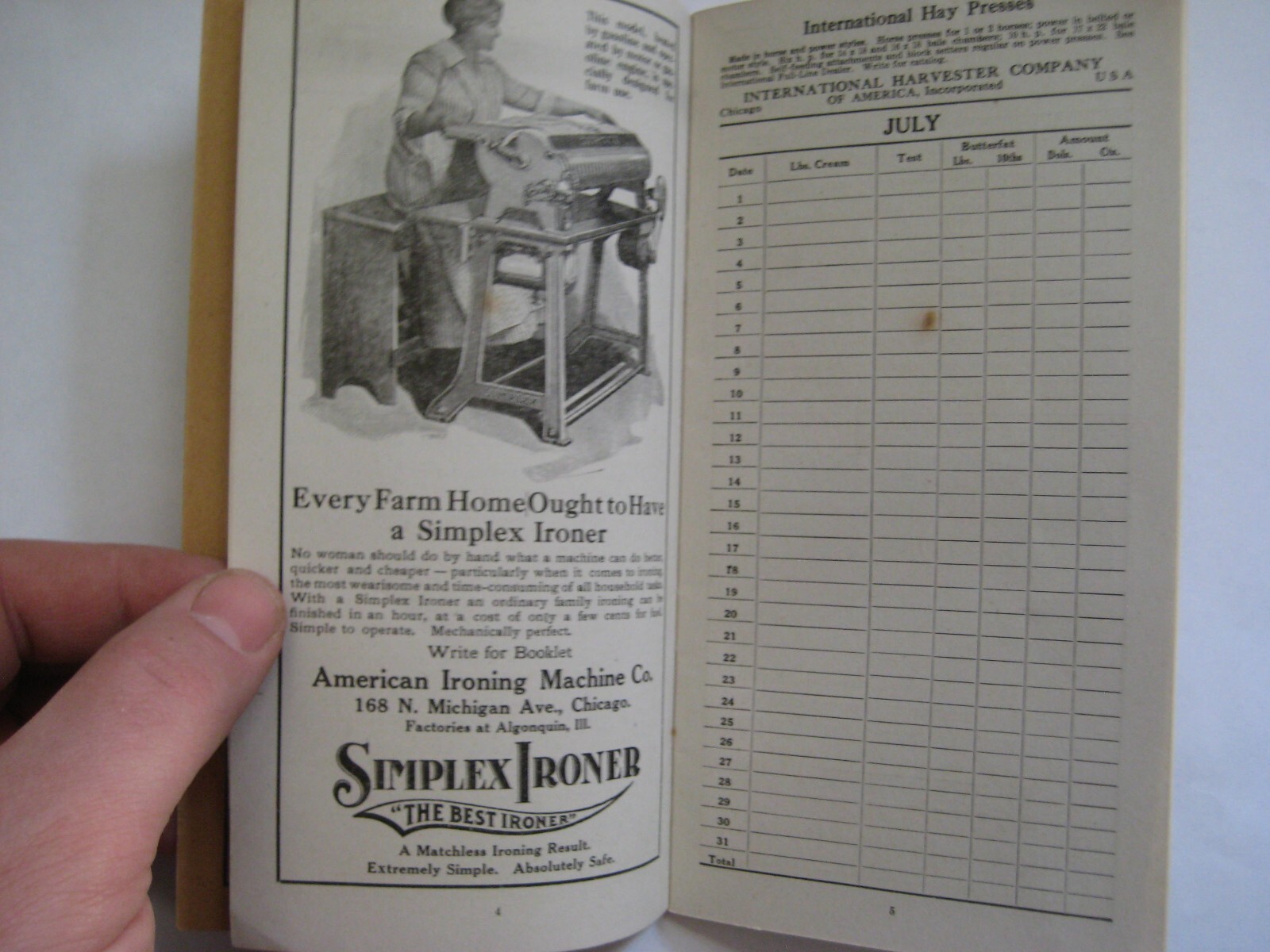 1921 Booklet Beatrice Creamery Dubuque Iowa, Ads Worthington Gas Engine Case ETC