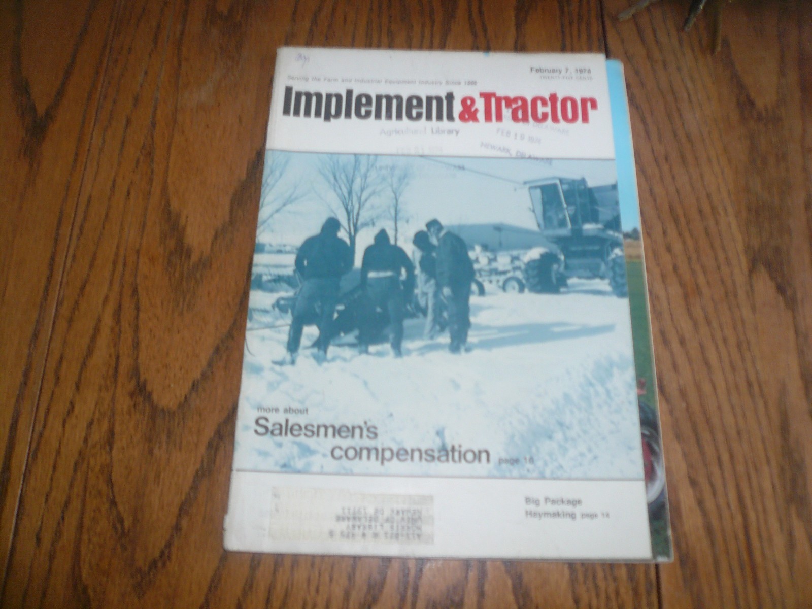 Implement & Tractor For February 7, 1974 Brochure – Vintage