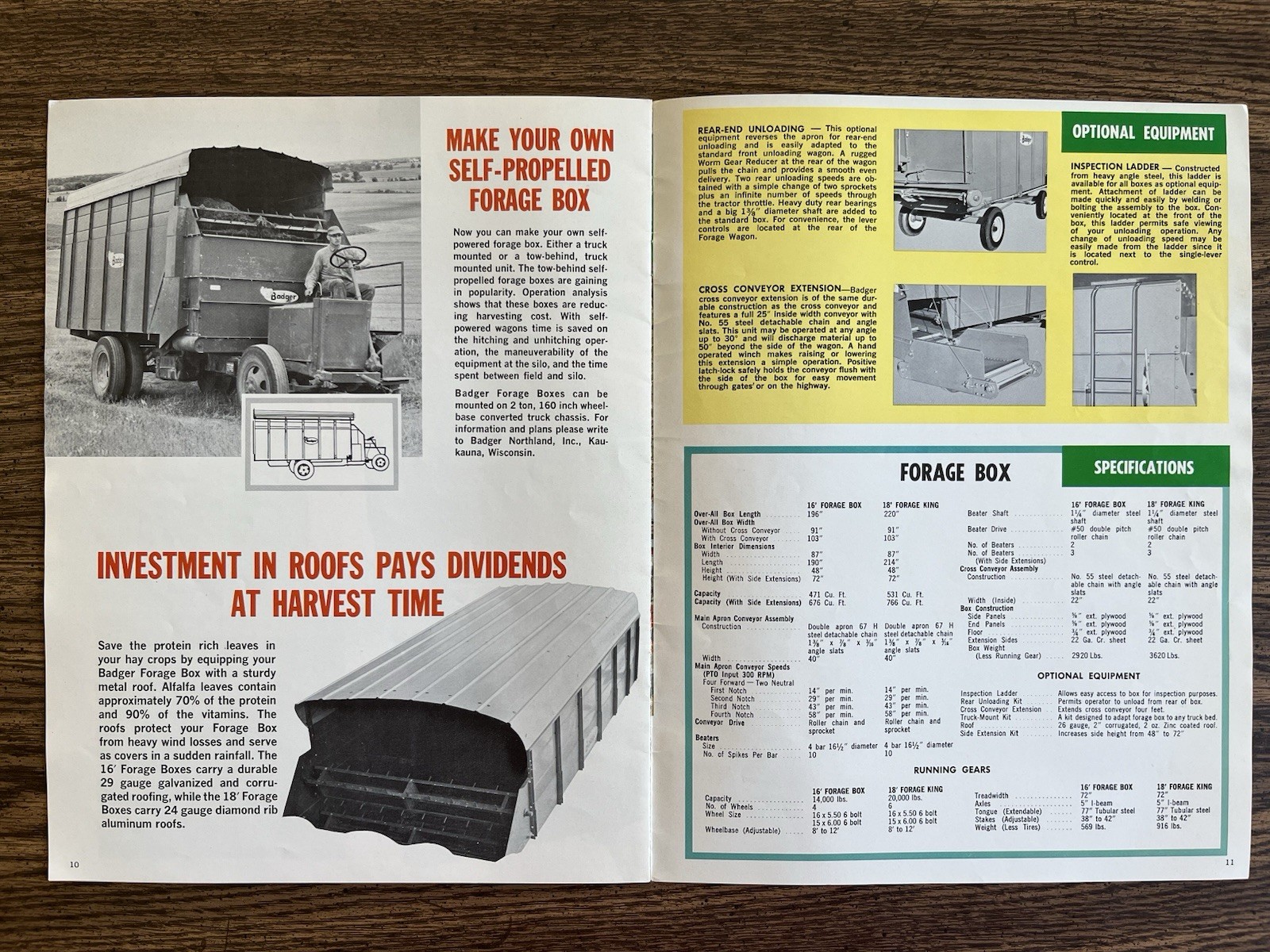 Badger Forage Box Automatic Self-Unloading Sales Brochure