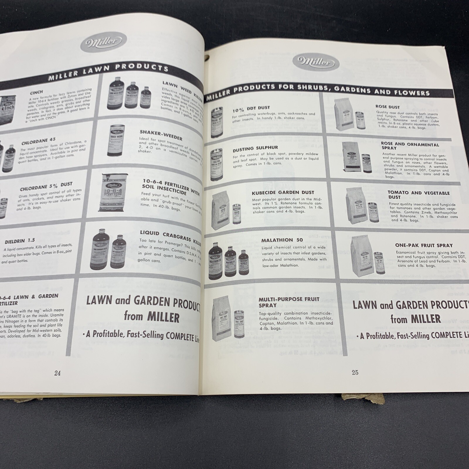 Lot 1960’s Miller Chemical Co Dealer Catalog & Price List-Home/Farm/Livestock
