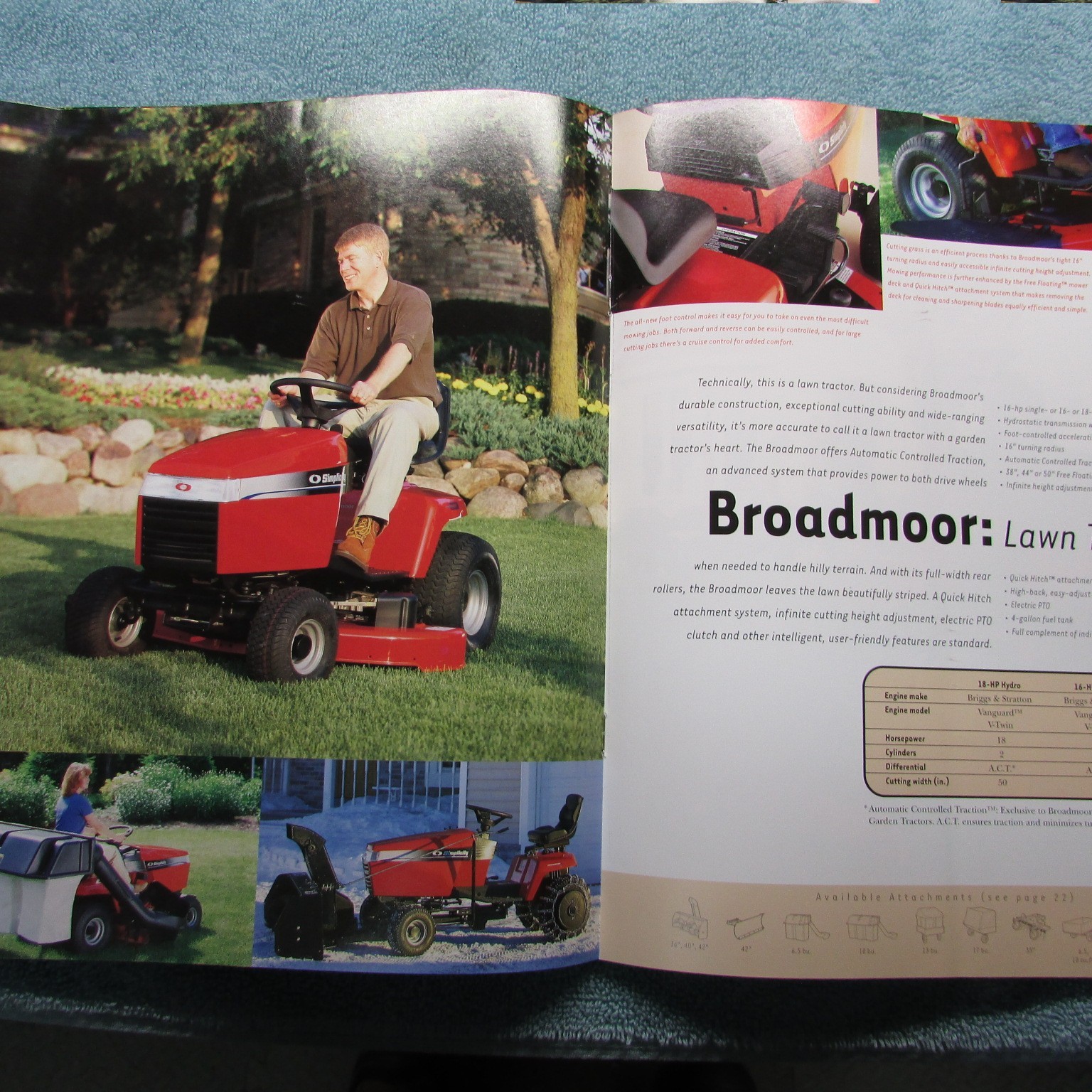 Simplicity Lawn Tractor Brochure: 1999 Issue
