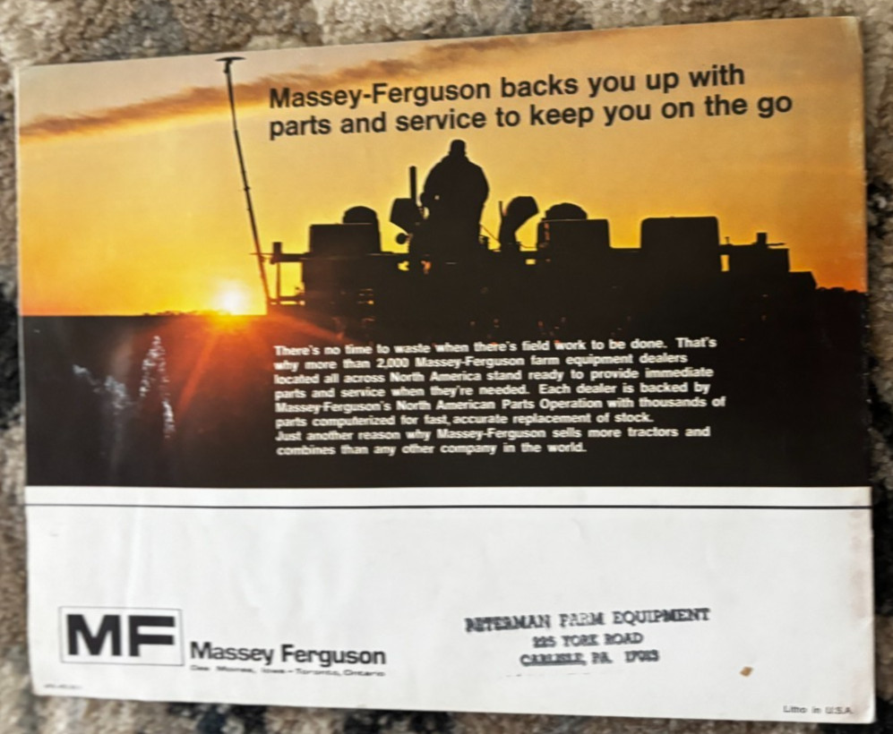 Massey Ferguson Planters For 1972 Brochure DCPA26