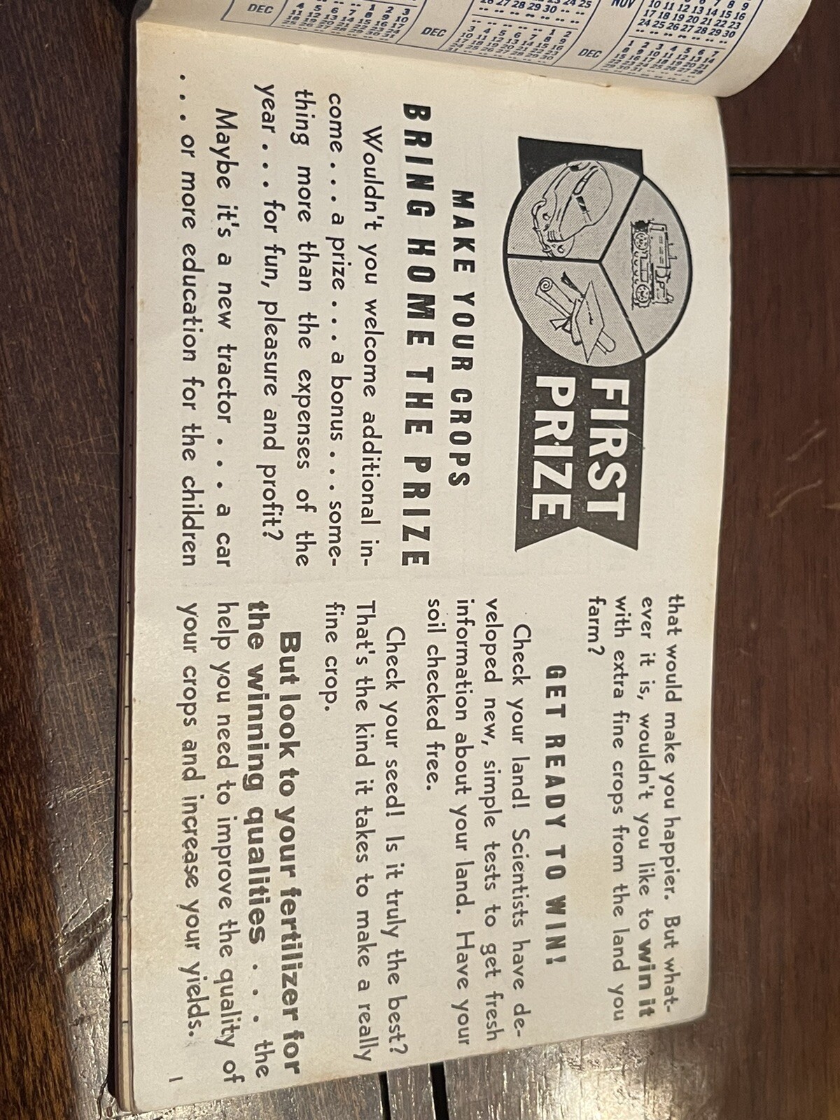 Vintage 1938-1940 Swift’s Red Steer Brand Fertilizers Advertising Memo Book